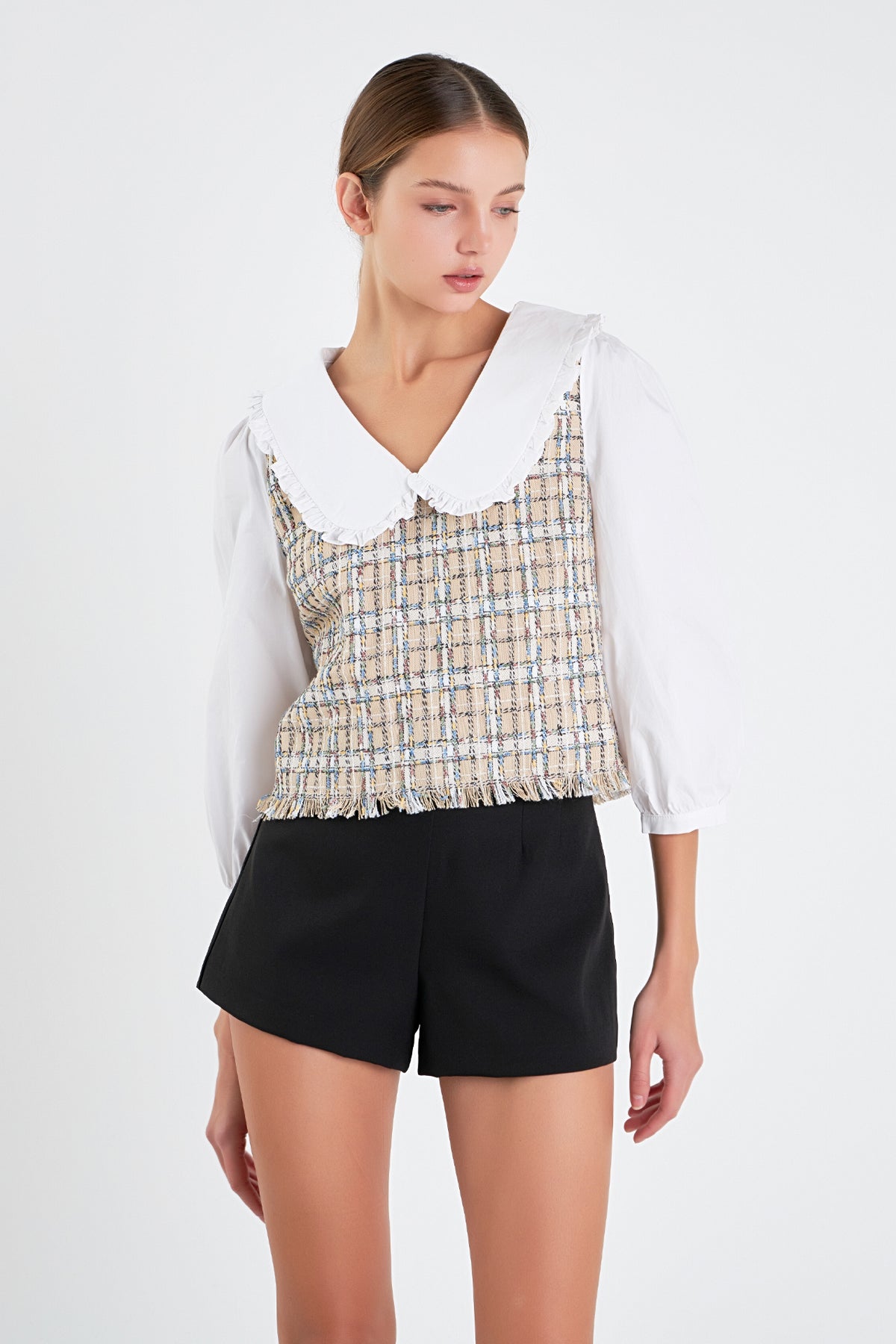ENGLISH FACTORY - Combination Blouse - TOPS available at Objectrare
