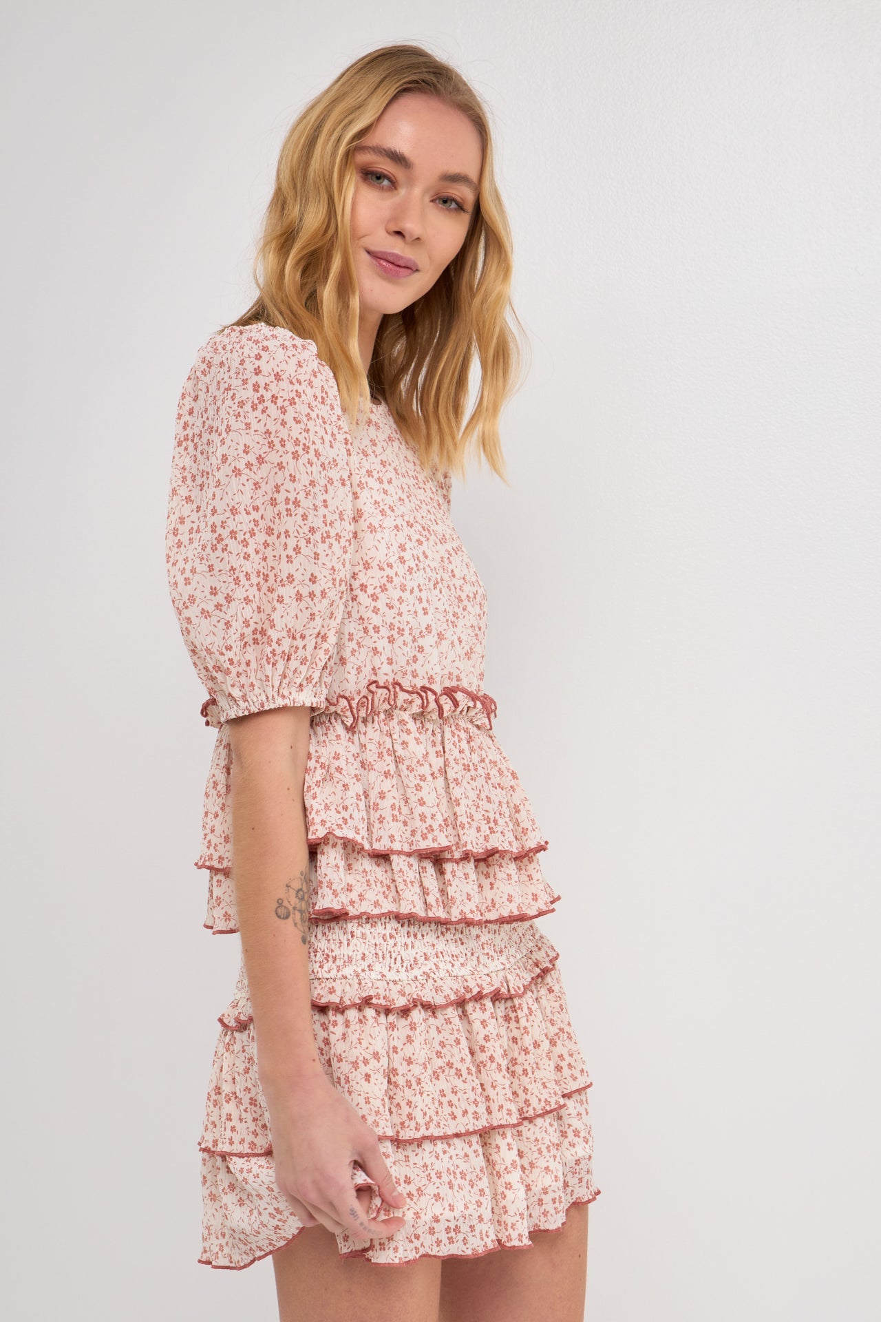 FREE THE ROSES - Floral Mini Skirt - SKIRTS available at Objectrare