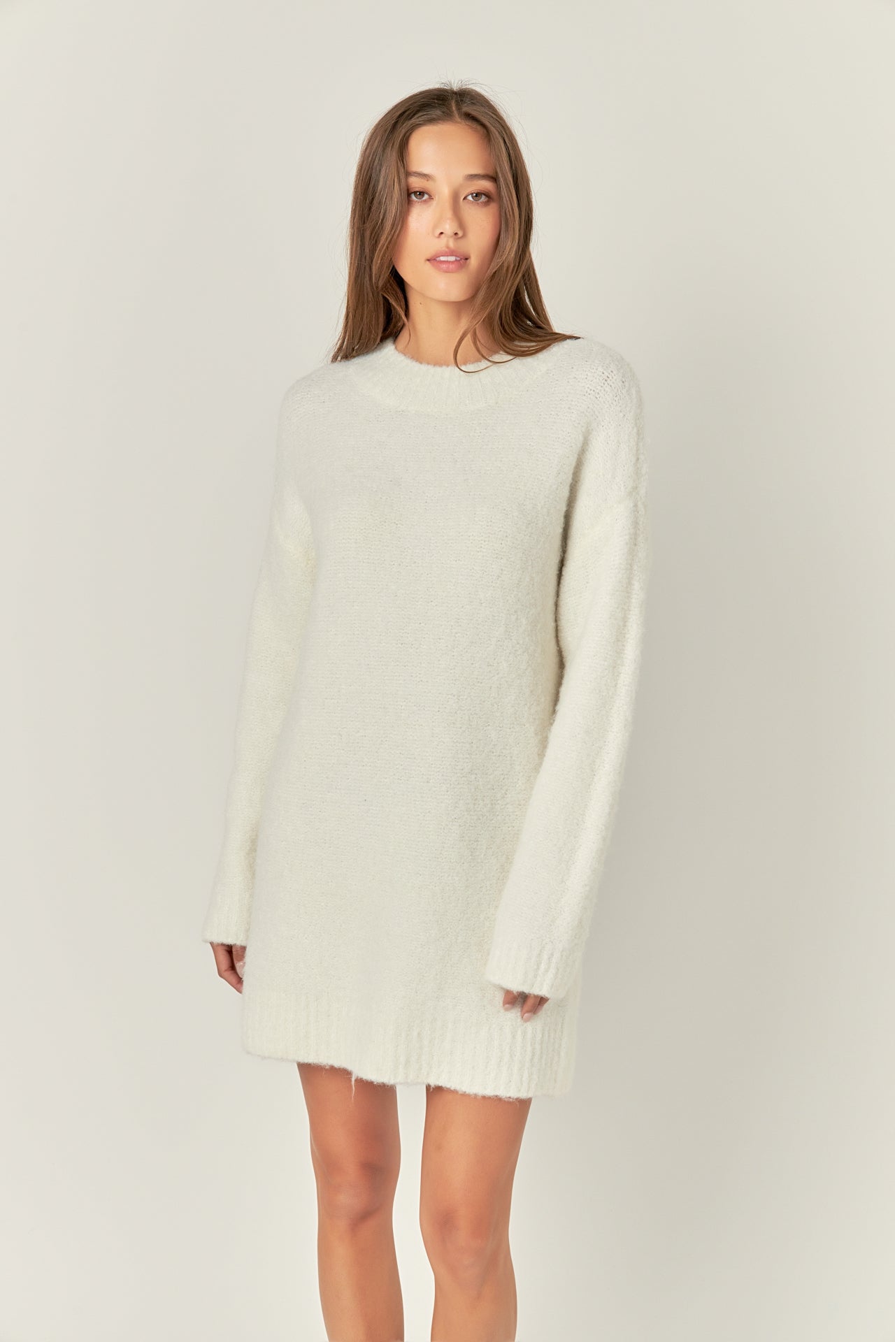 ENGLISH FACTORY - Cozy Round Sweater Dress - DRESSES available at Objectrare