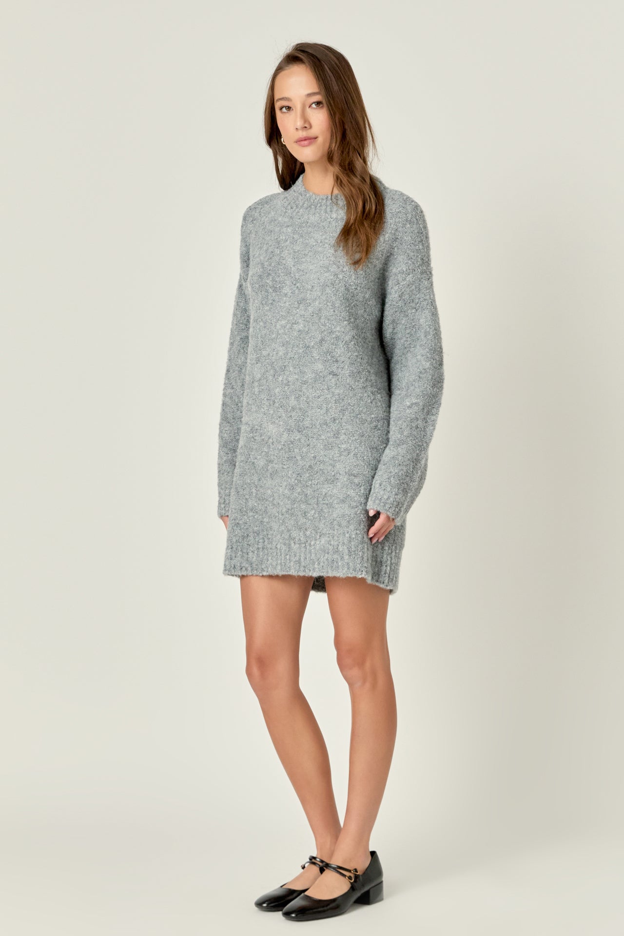 ENGLISH FACTORY - Cozy Round Sweater Dress - DRESSES available at Objectrare