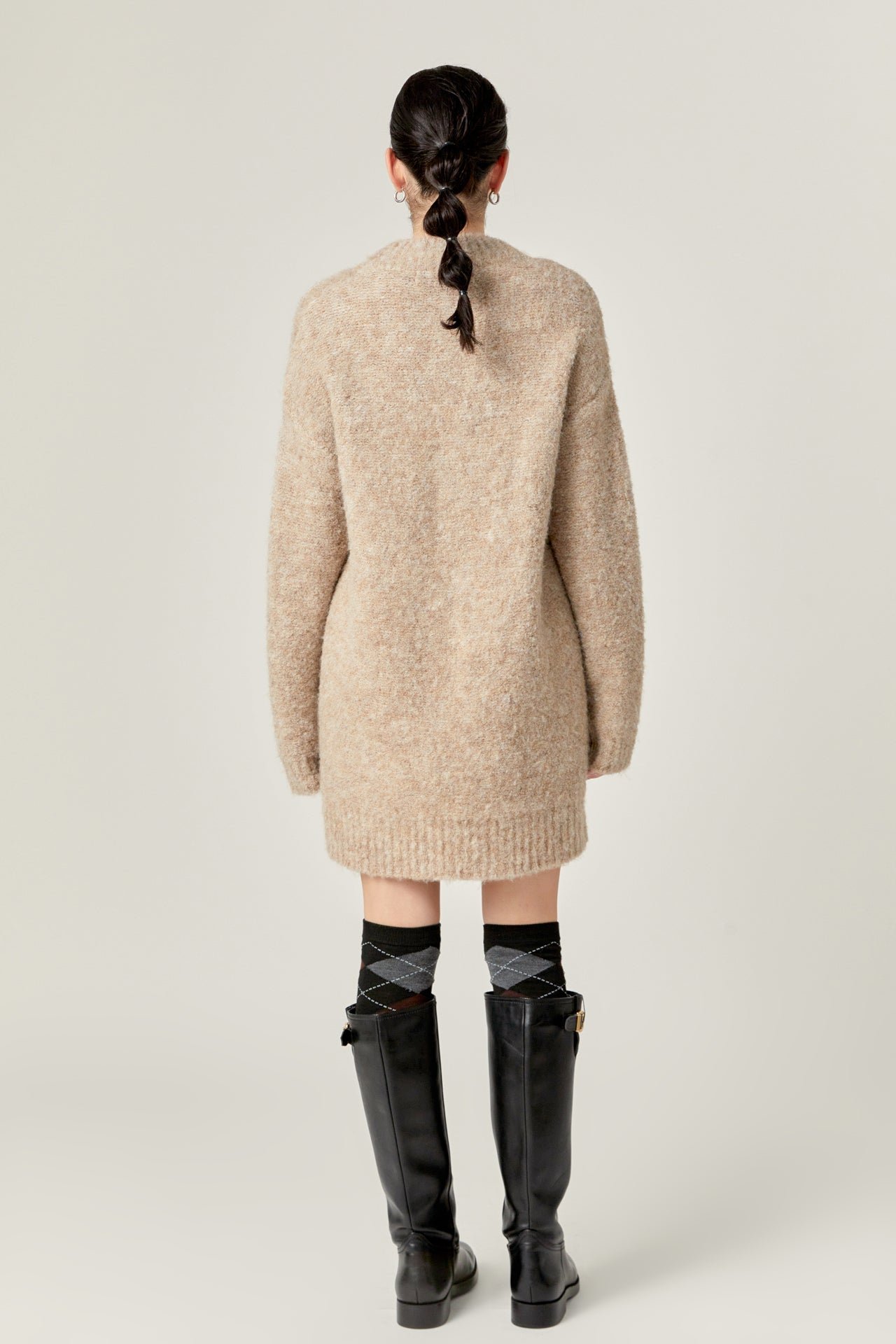 ENGLISH FACTORY - Cozy Round Sweater Dress - DRESSES available at Objectrare