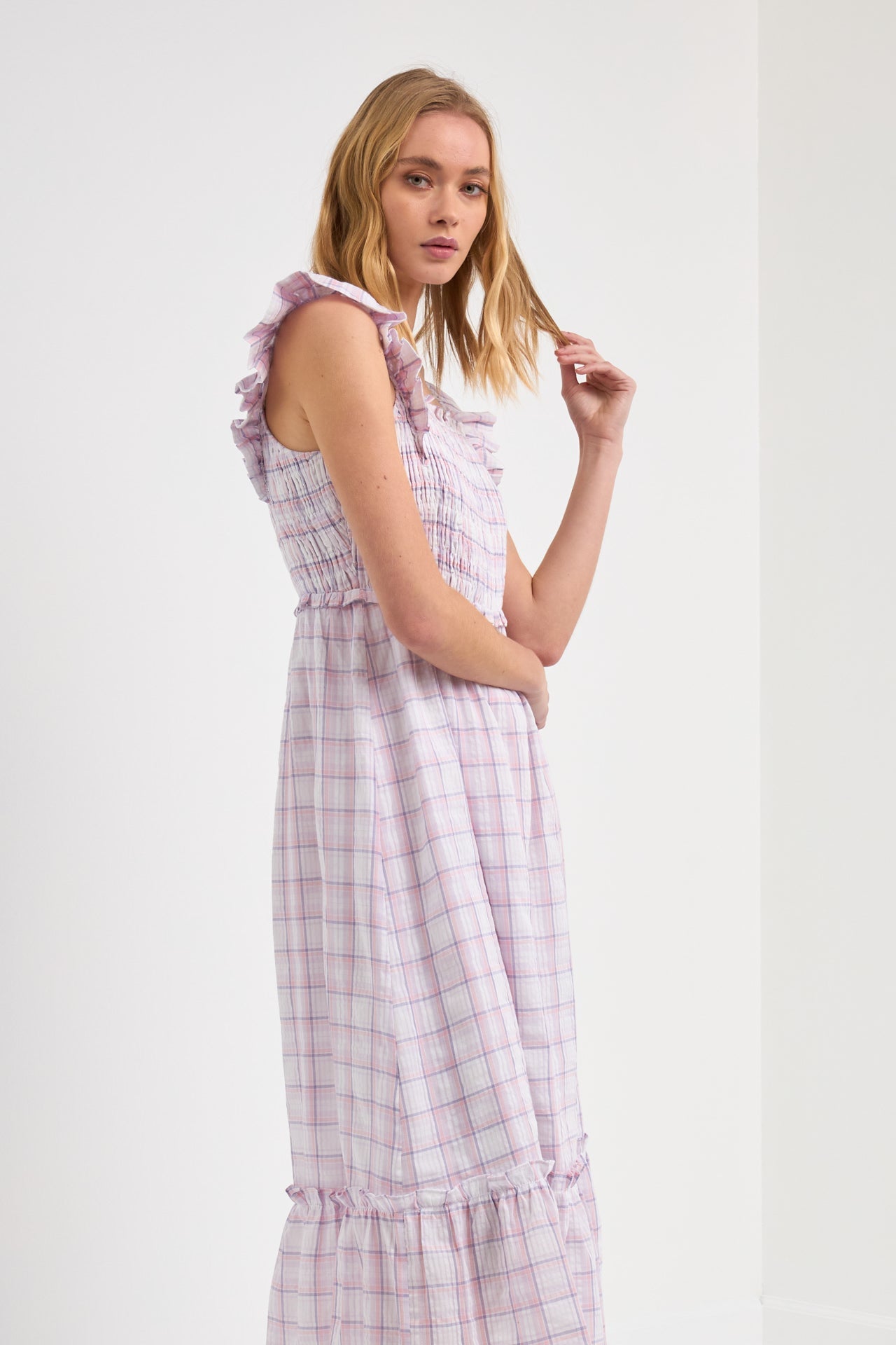 ENGLISH FACTORY - Woven Plaid Dress - DRESSES available at Objectrare