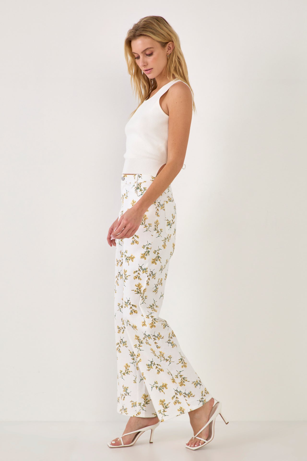 ENGLISH FACTORY - Floral Straight Leg Pants - PANTS available at Objectrare