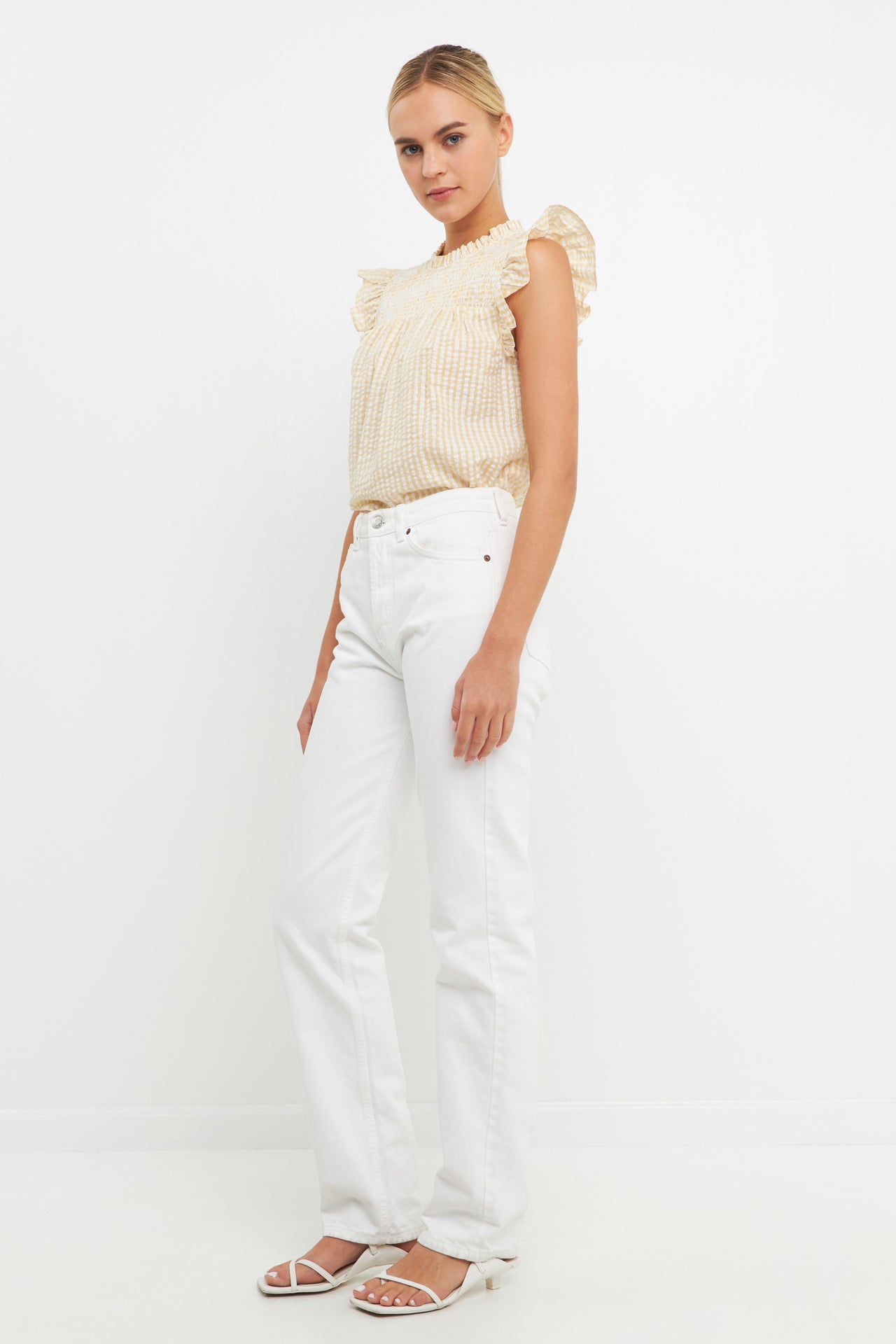 ENGLISH FACTORY - Metallic Plaid Top - TOPS available at Objectrare