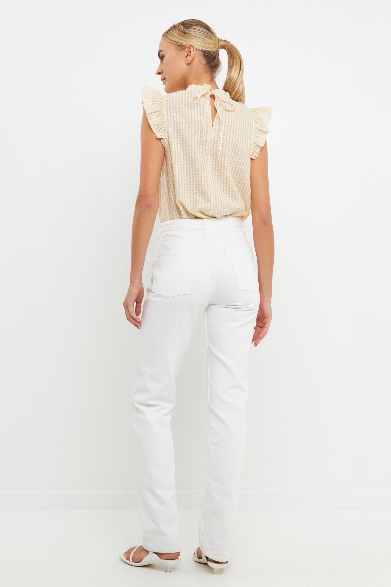 ENGLISH FACTORY - Metallic Plaid Top - TOPS available at Objectrare