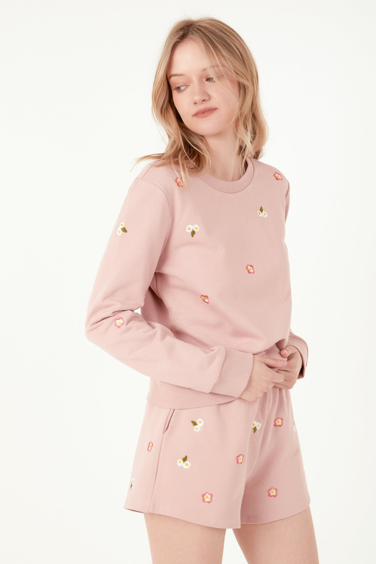 FREE THE ROSES - Floral Embroidered Sweatshirts - HOODIES & SWEATSHIRTS available at Objectrare
