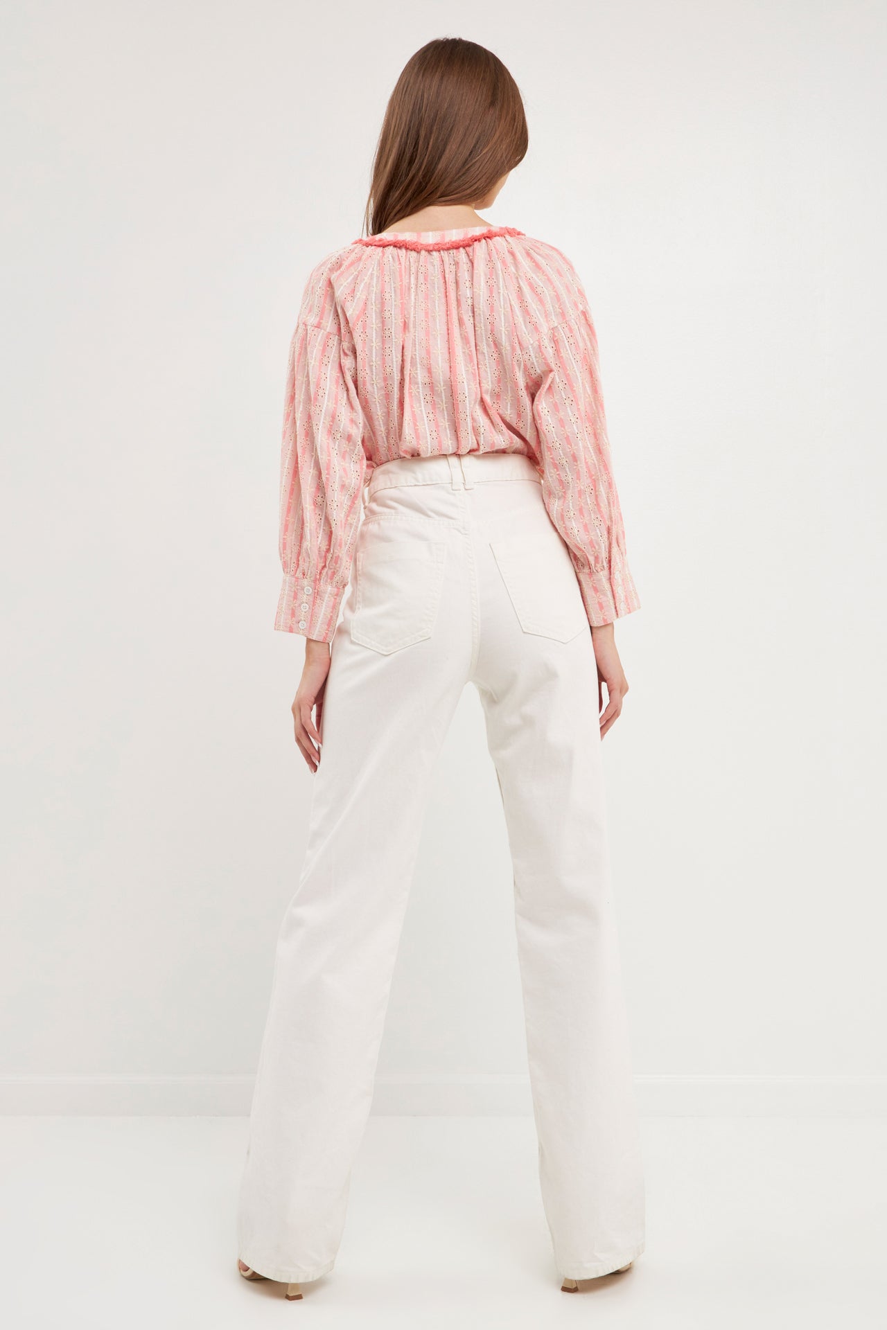 FREE THE ROSES - Striped Embroidered Tunic - TOPS available at Objectrare