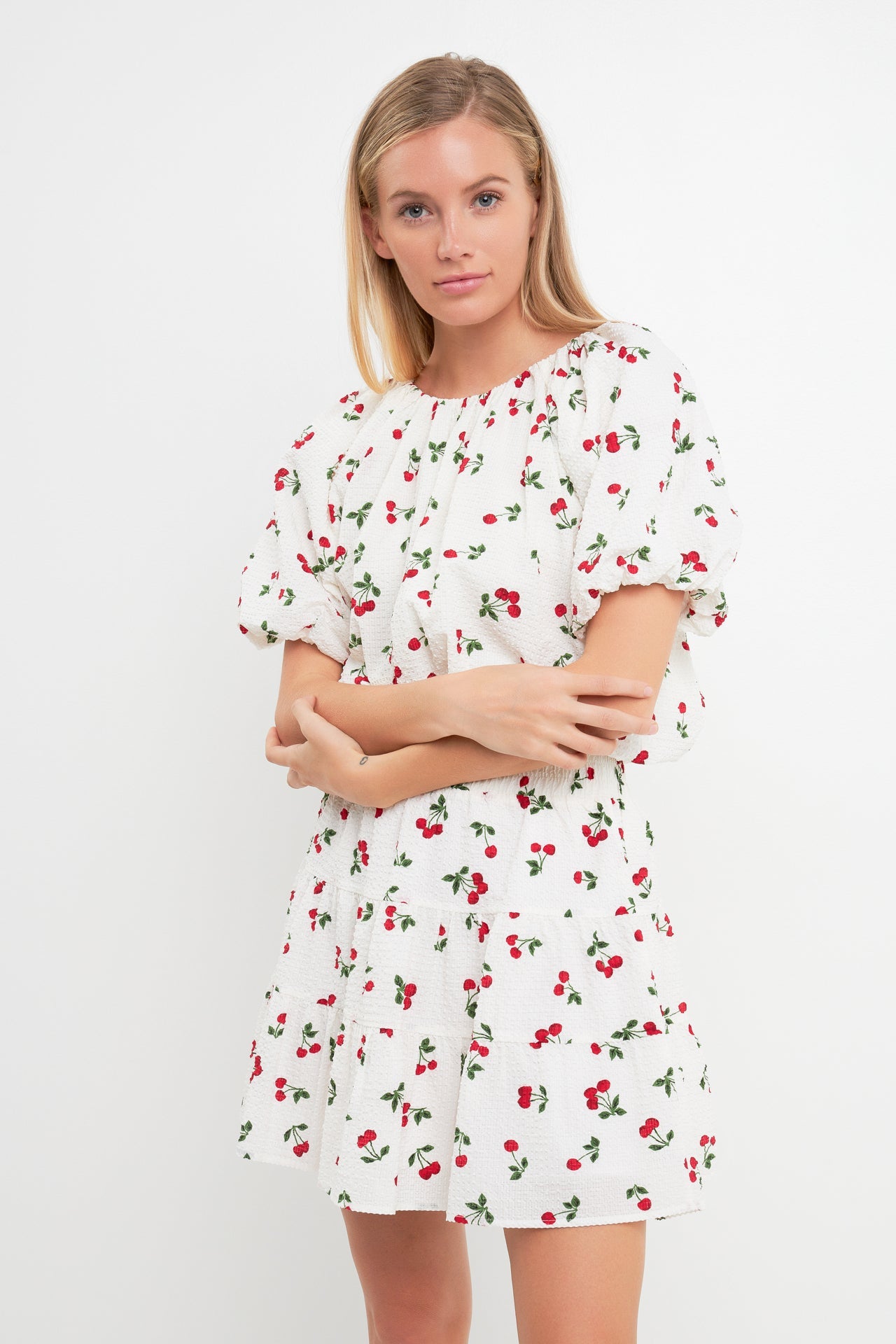 ENGLISH FACTORY - Cherry Print Mini Skirt - SKIRTS available at Objectrare