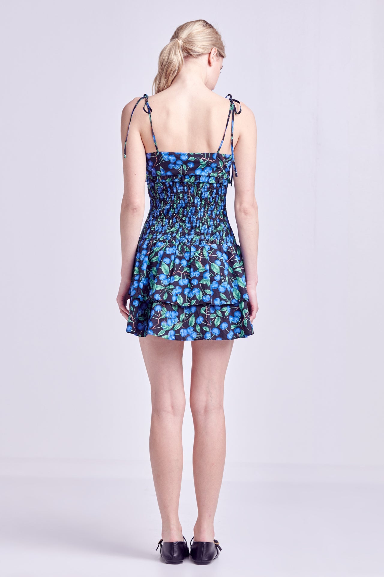 ENGLISH FACTORY - Blueberry Print Mini Dress - DRESSES available at Objectrare