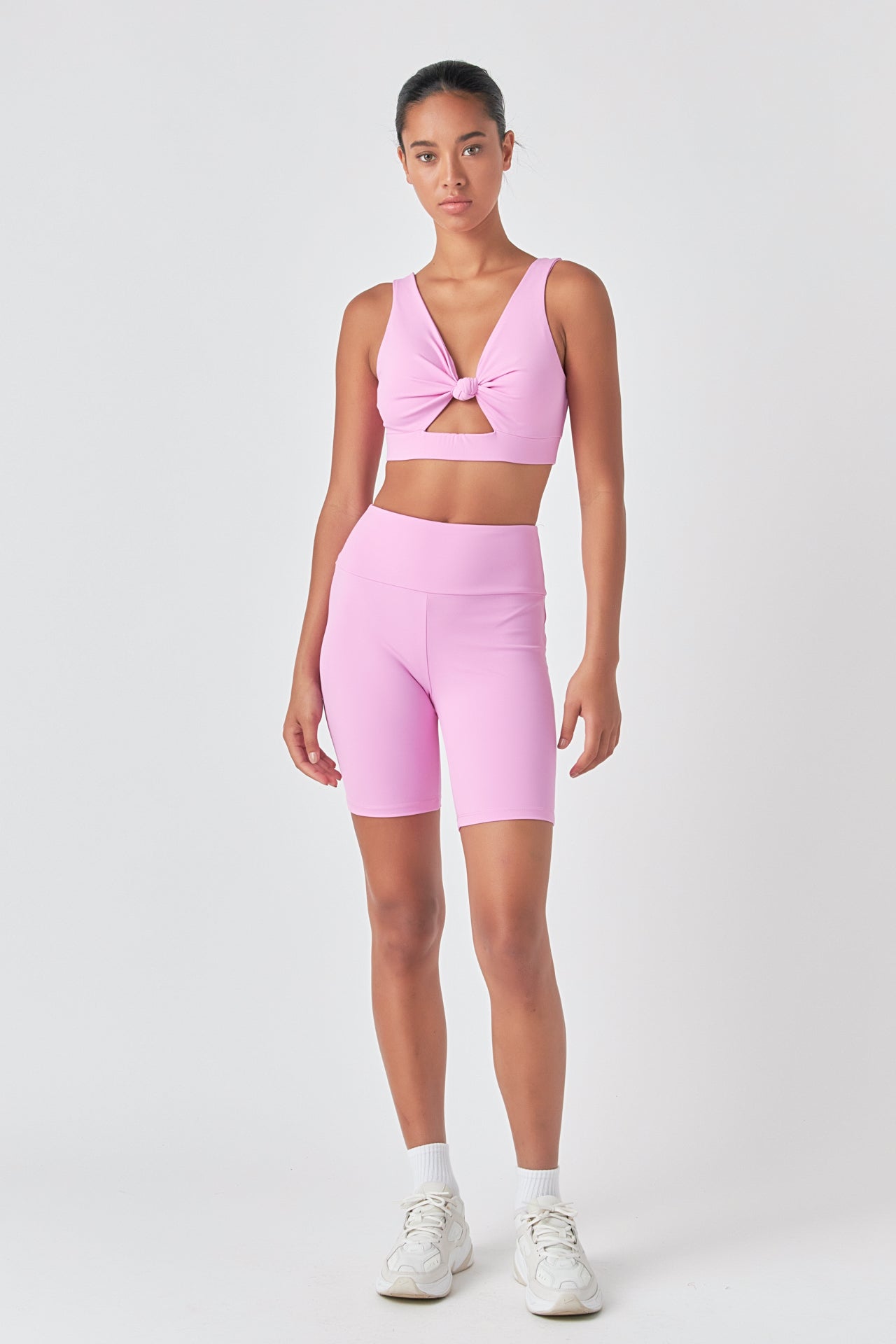 GREY LAB - Knotted Cut Out Tank Top - SPORTS BRA available at Objectrare