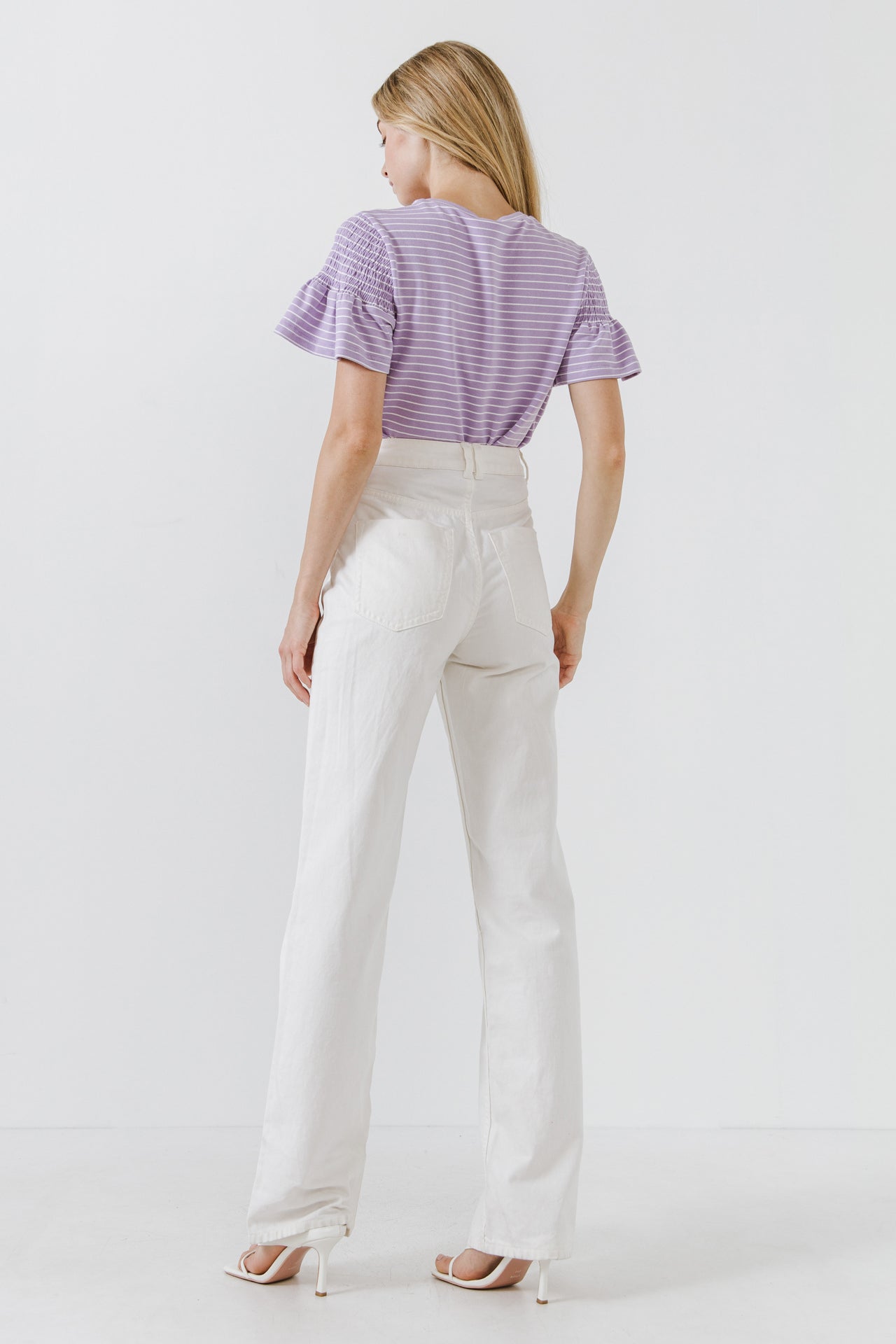 ENGLISH FACTORY - Smocked Stripe Top - TOPS available at Objectrare