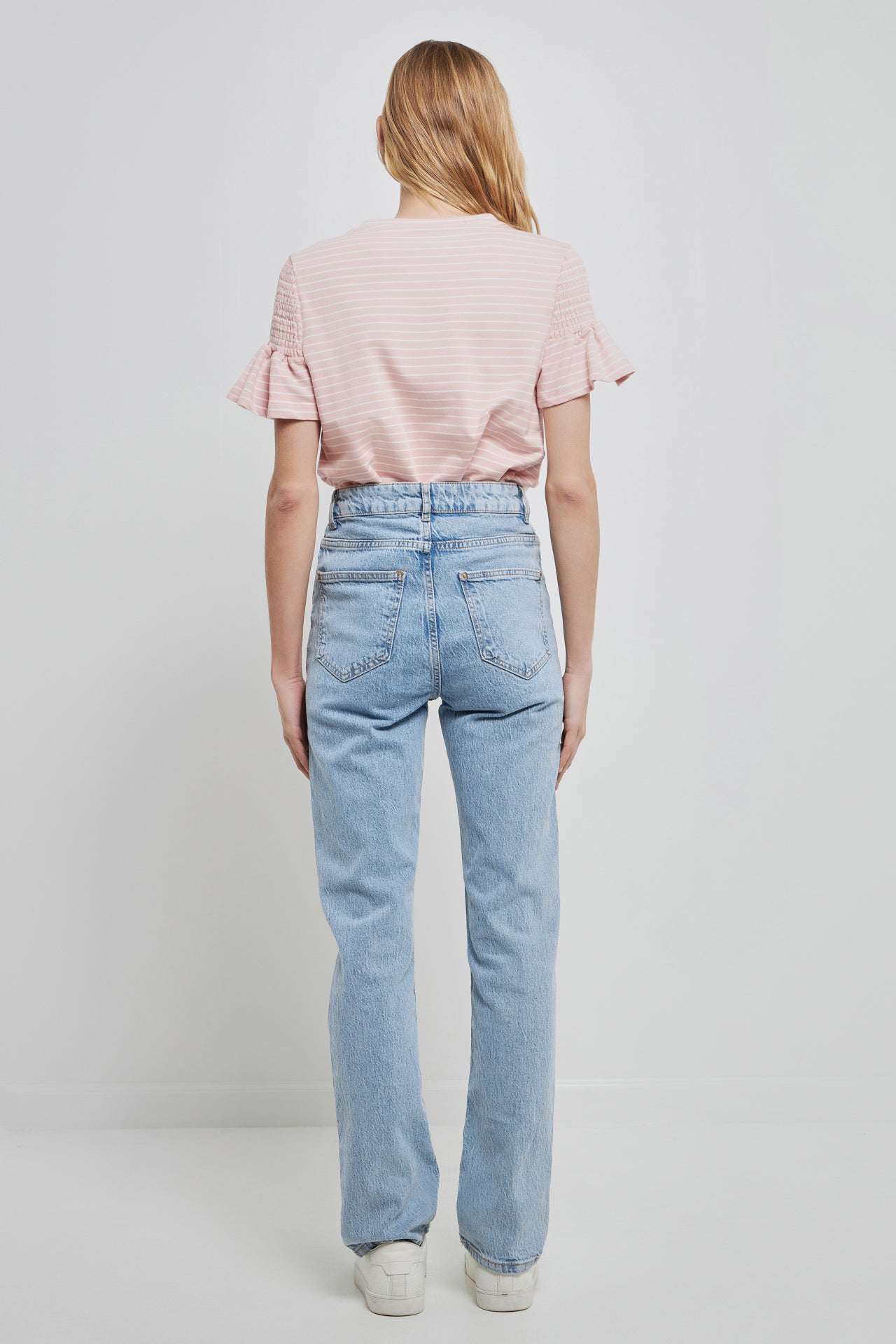 ENGLISH FACTORY - Smocked Stripe Top - TOPS available at Objectrare