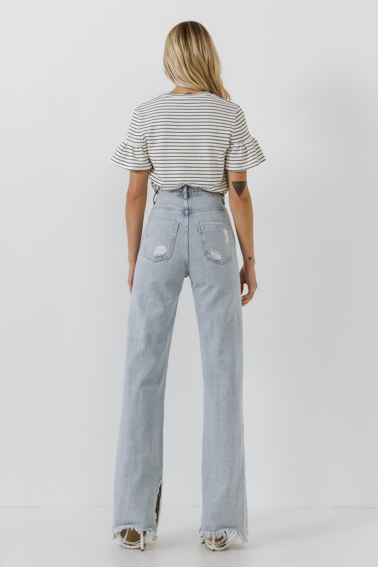 ENGLISH FACTORY - Smocked Stripe Top - TOPS available at Objectrare