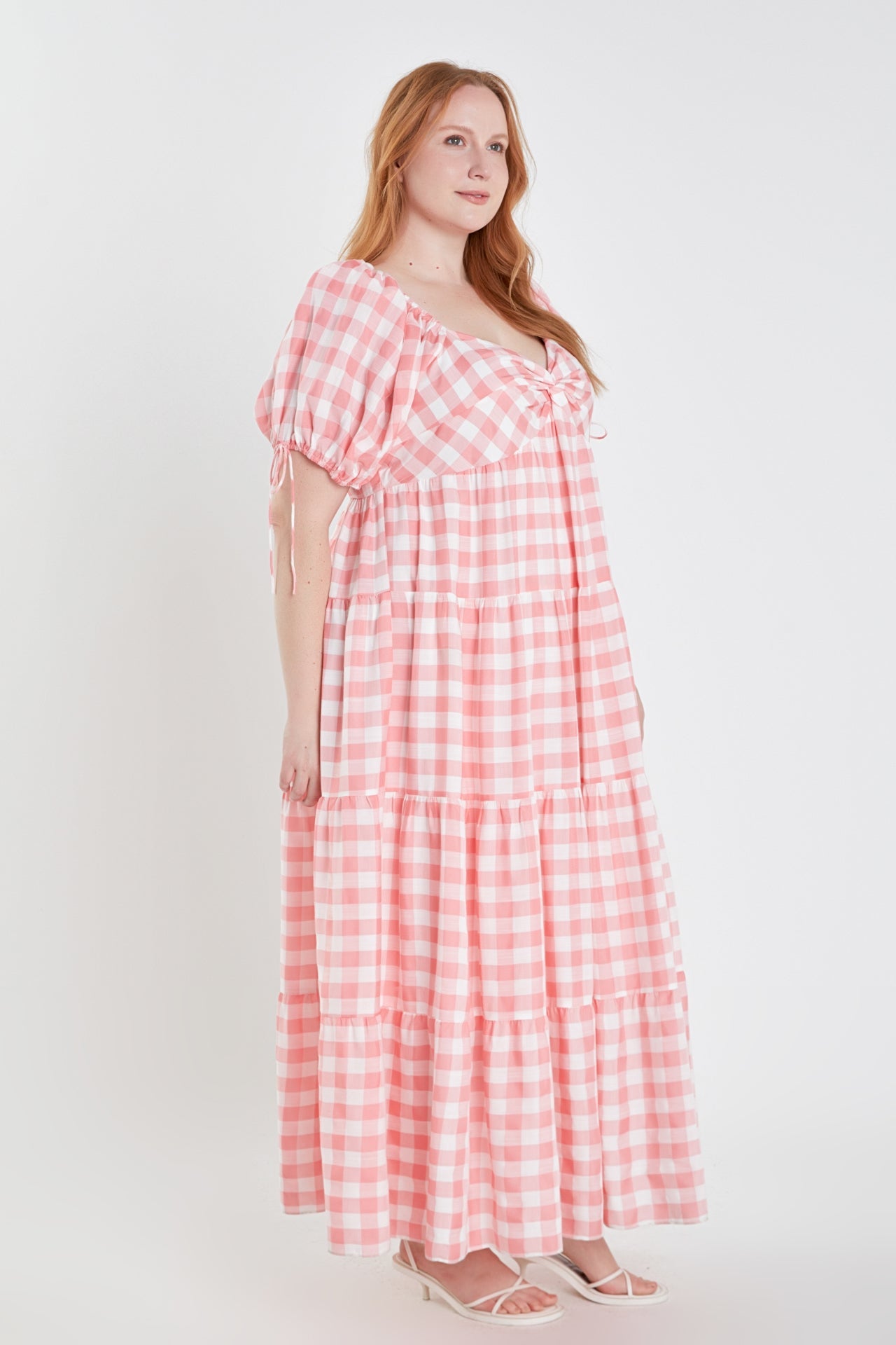ENGLISH FACTORY - Knotted Gingham Dress - DRESSES available at Objectrare