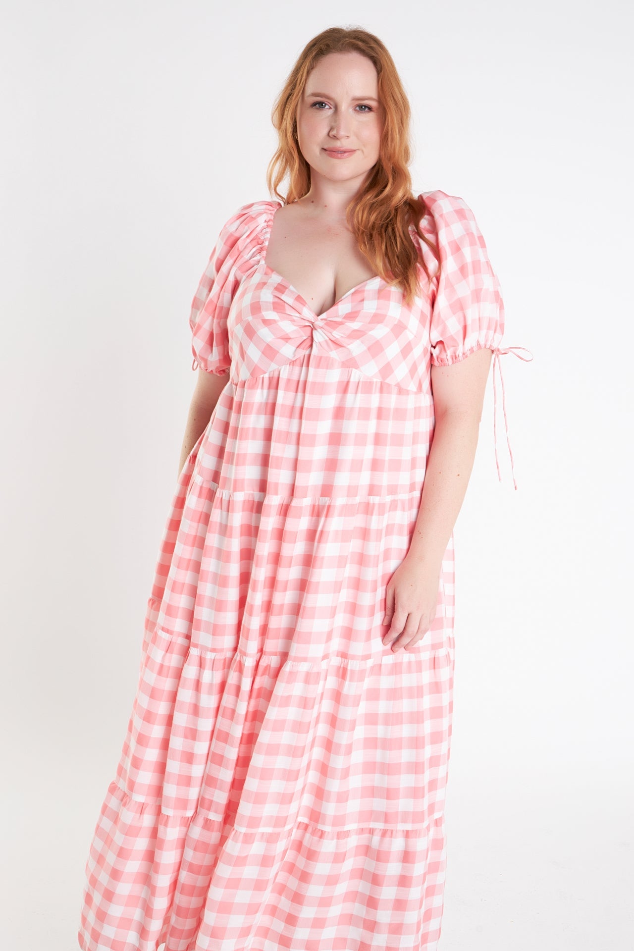ENGLISH FACTORY - Knotted Gingham Dress - DRESSES available at Objectrare