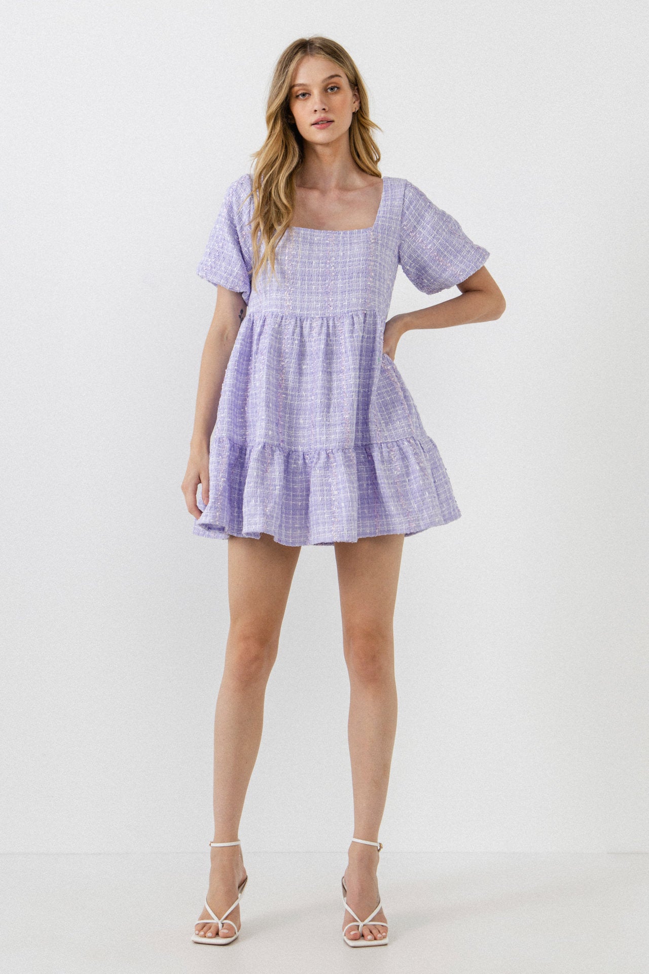 ENGLISH FACTORY - Tweed Mini Dress - DRESSES available at Objectrare