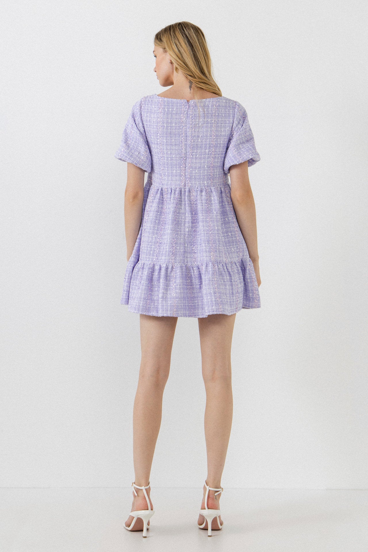 ENGLISH FACTORY - Tweed Mini Dress - DRESSES available at Objectrare