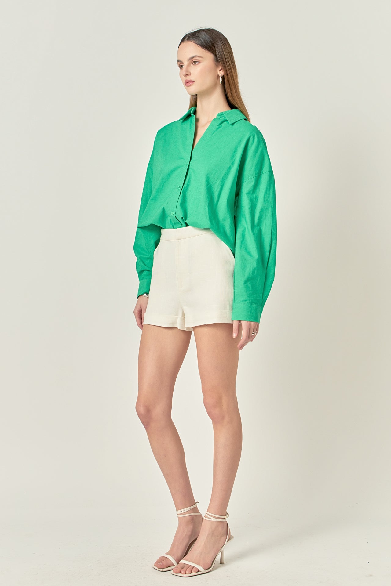 ENGLISH FACTORY - Oversized Linen Shirts - SHIRTS & BLOUSES available at Objectrare