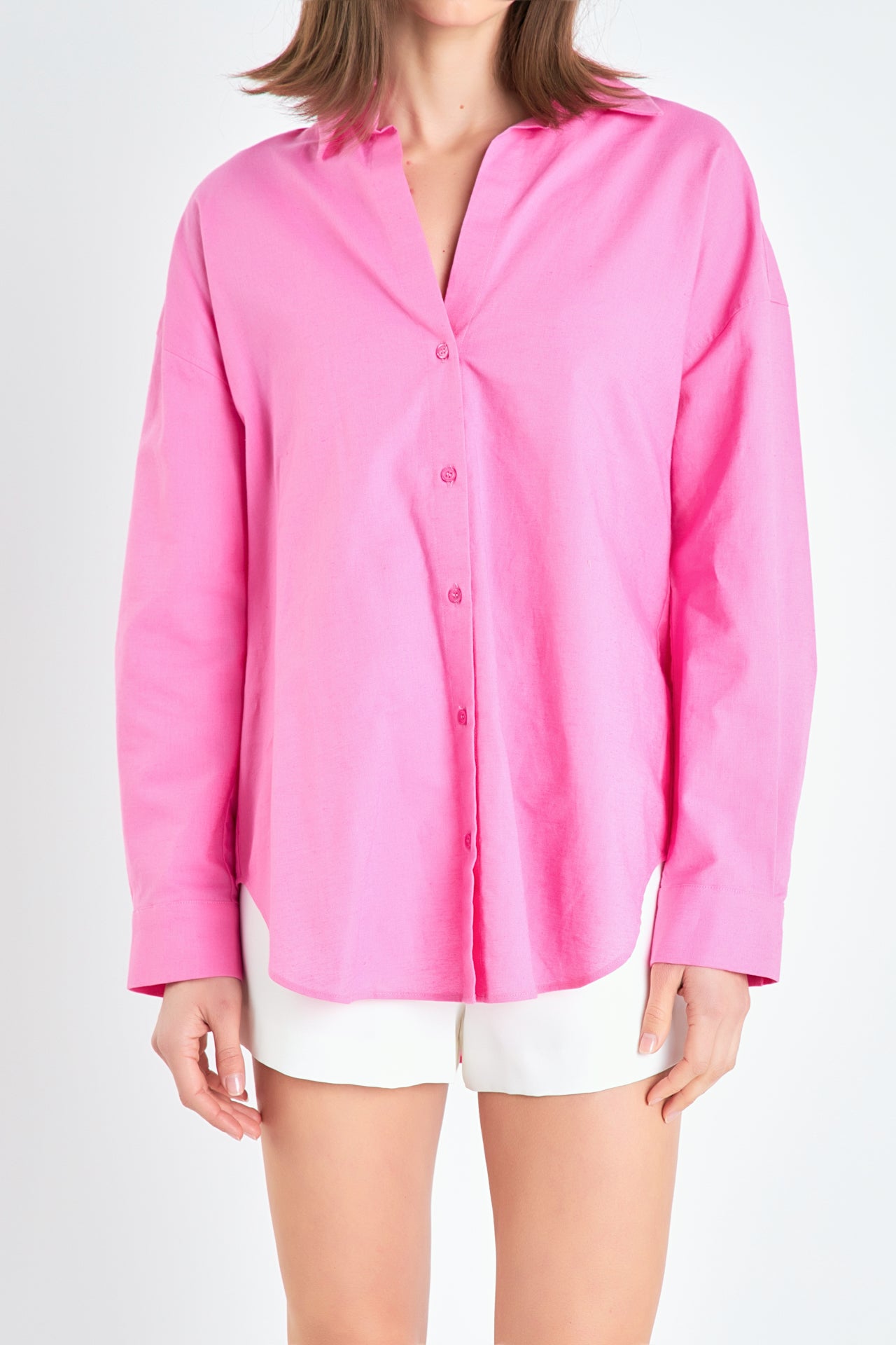 ENGLISH FACTORY - Oversized Linen Shirts - SHIRTS & BLOUSES available at Objectrare