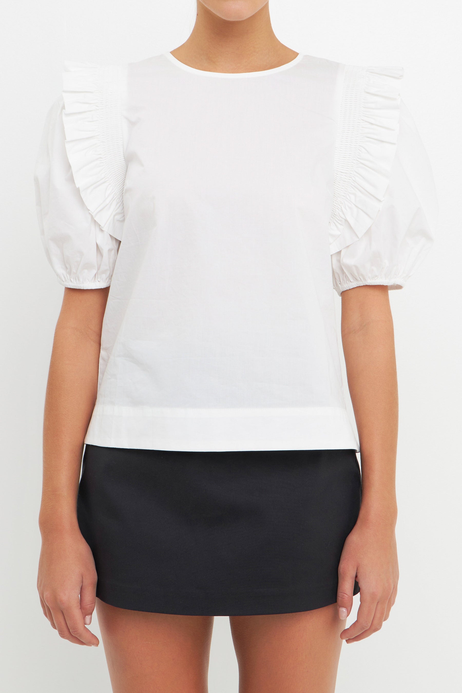 ENGLISH FACTORY - Ruffled Top with Smocking Detail - TOPS available at Objectrare