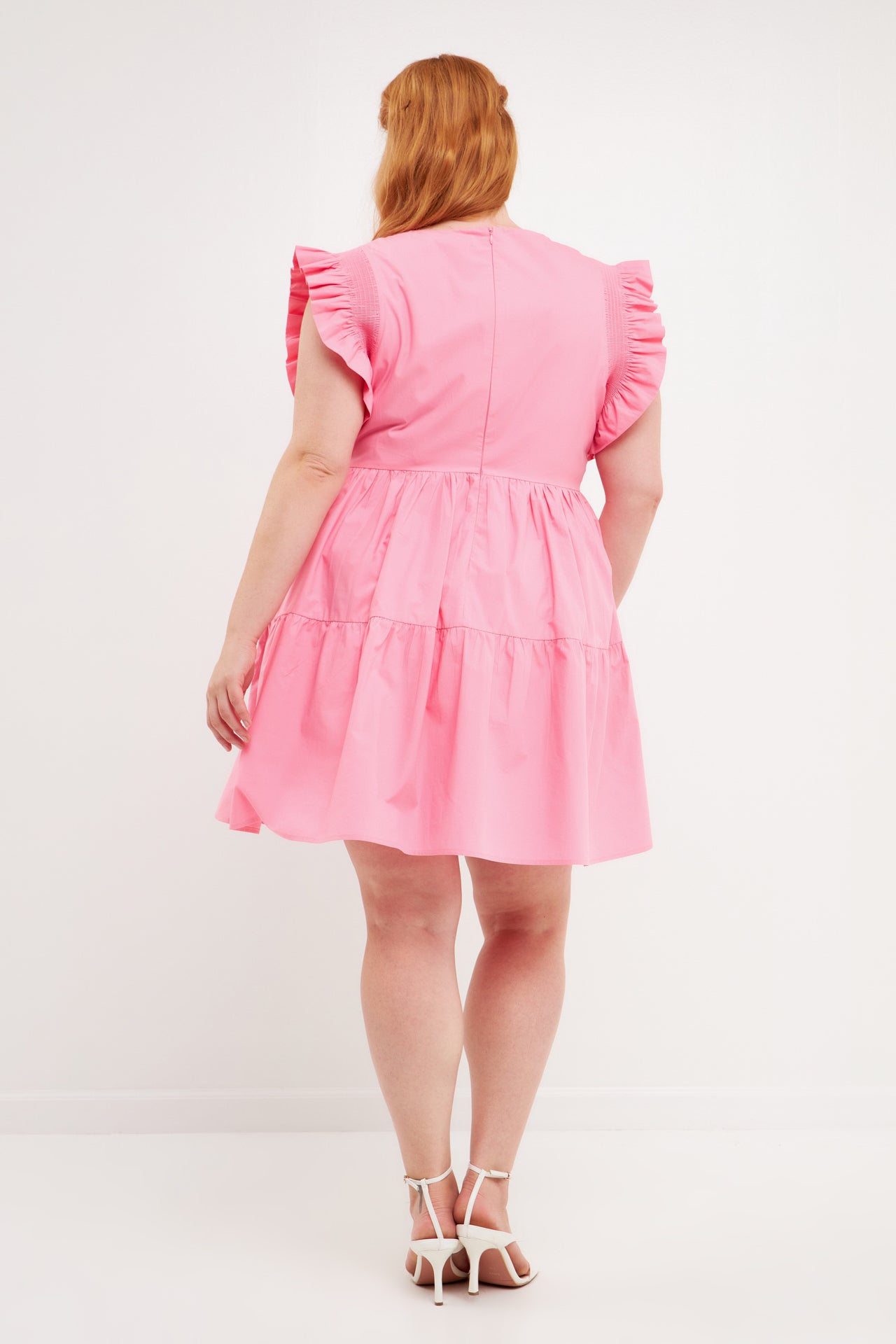 ENGLISH FACTORY - Ruffled Dreess with Smocking Detail - DRESSES available at Objectrare