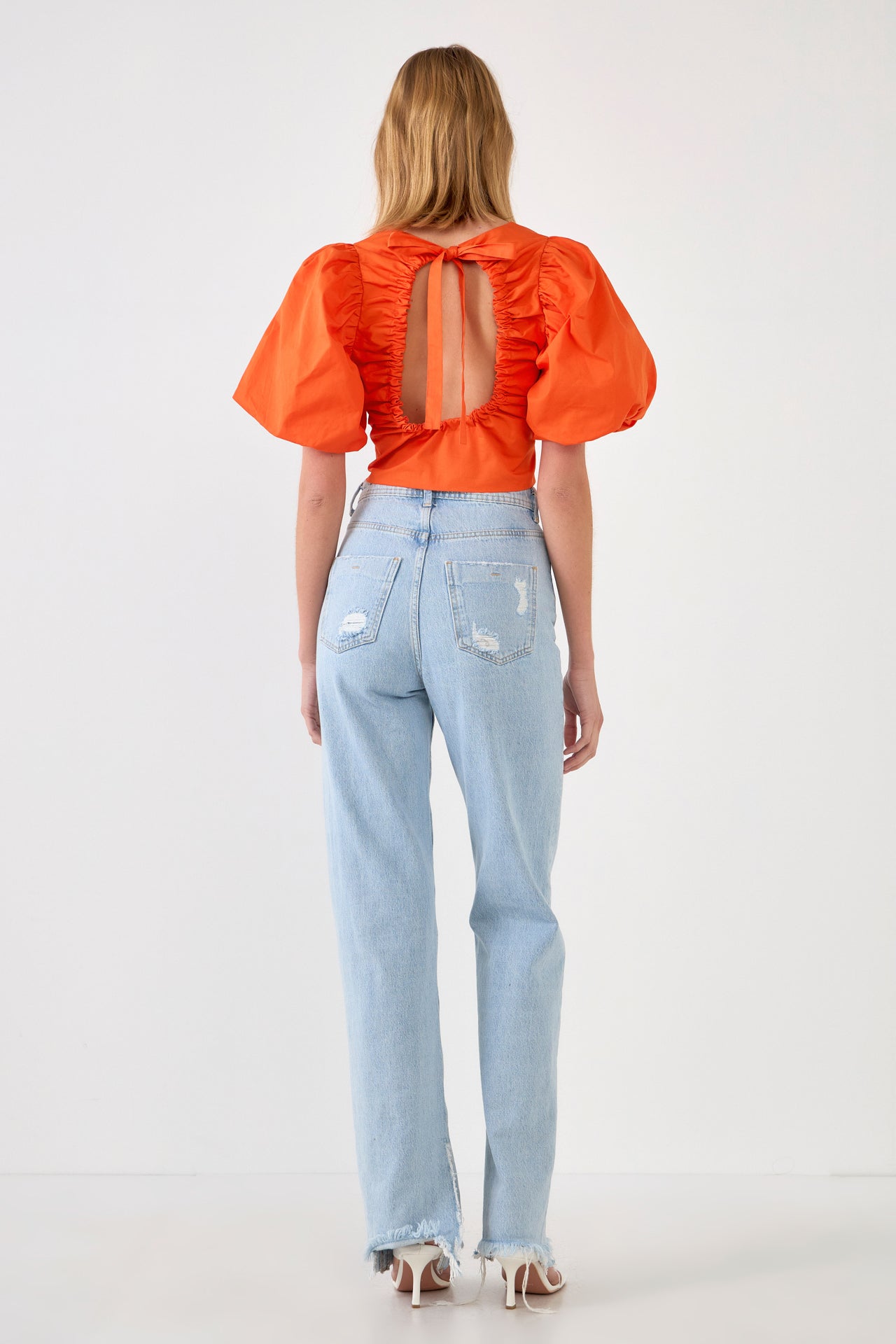 ENDLESS ROSE - Scrunchie Back Tied Top - TOPS available at Objectrare