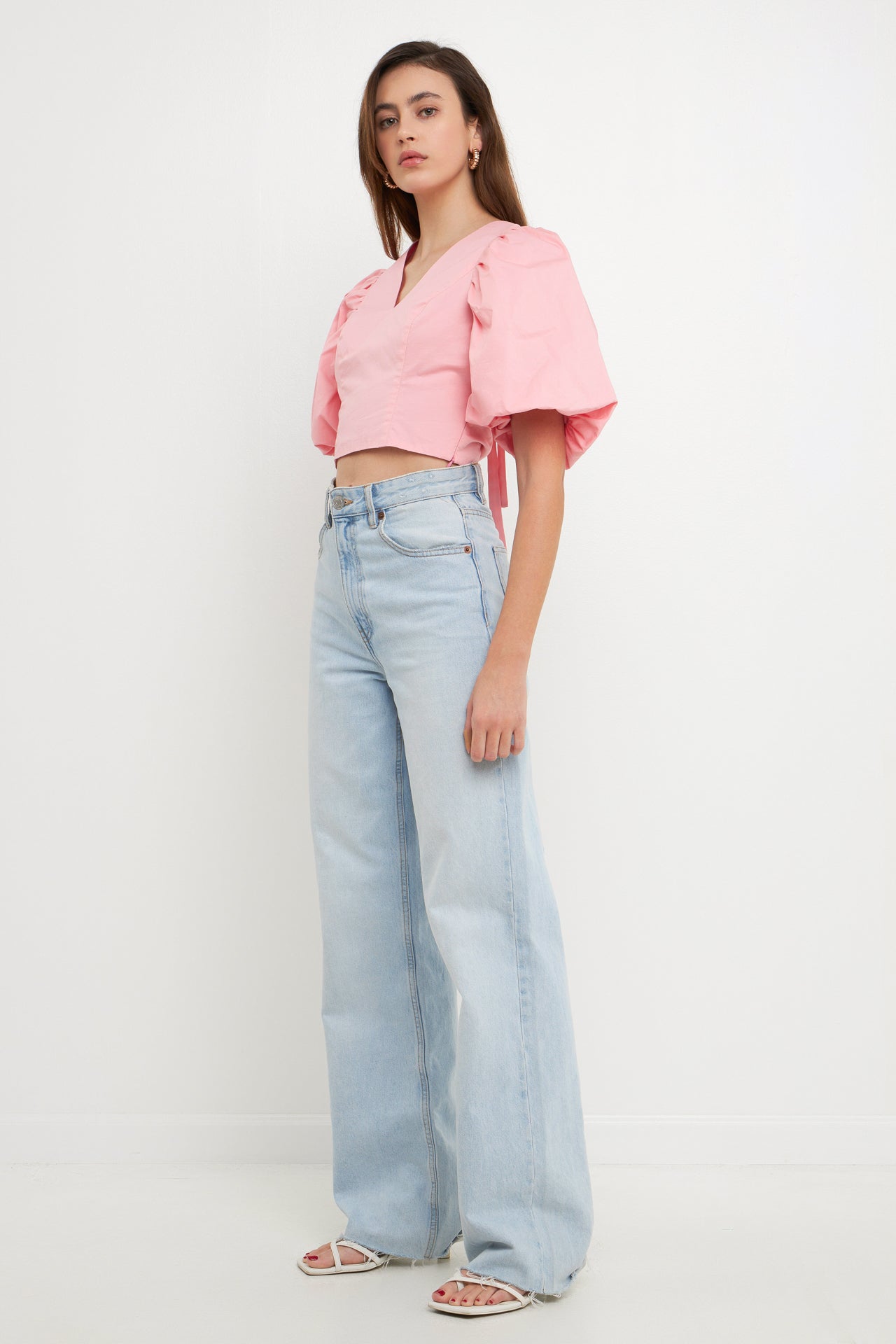 ENDLESS ROSE - Scrunchie Back Tied Top - TOPS available at Objectrare