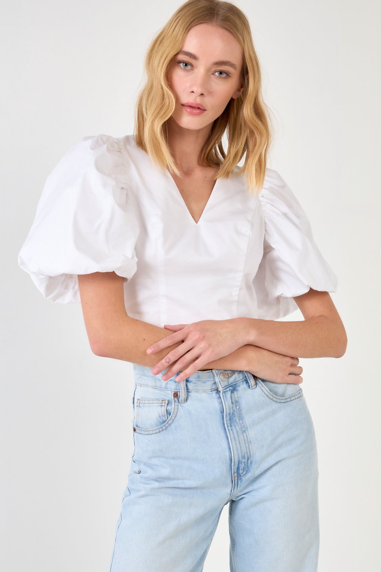 ENDLESS ROSE - Scrunchie Back Tied Top - TOPS available at Objectrare