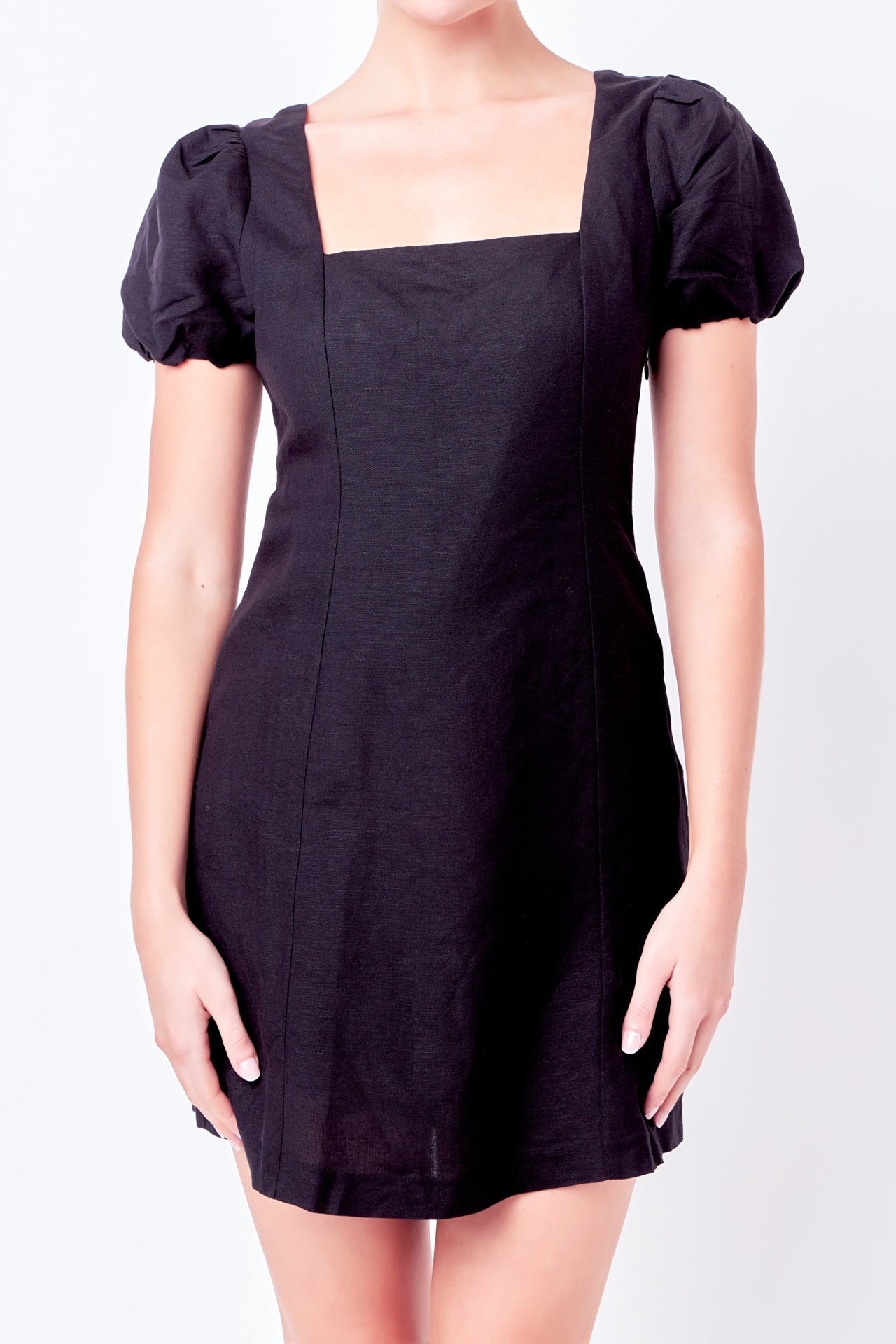ENGLISH FACTORY - Mini Dress with Strappy Back Detail - DRESSES available at Objectrare