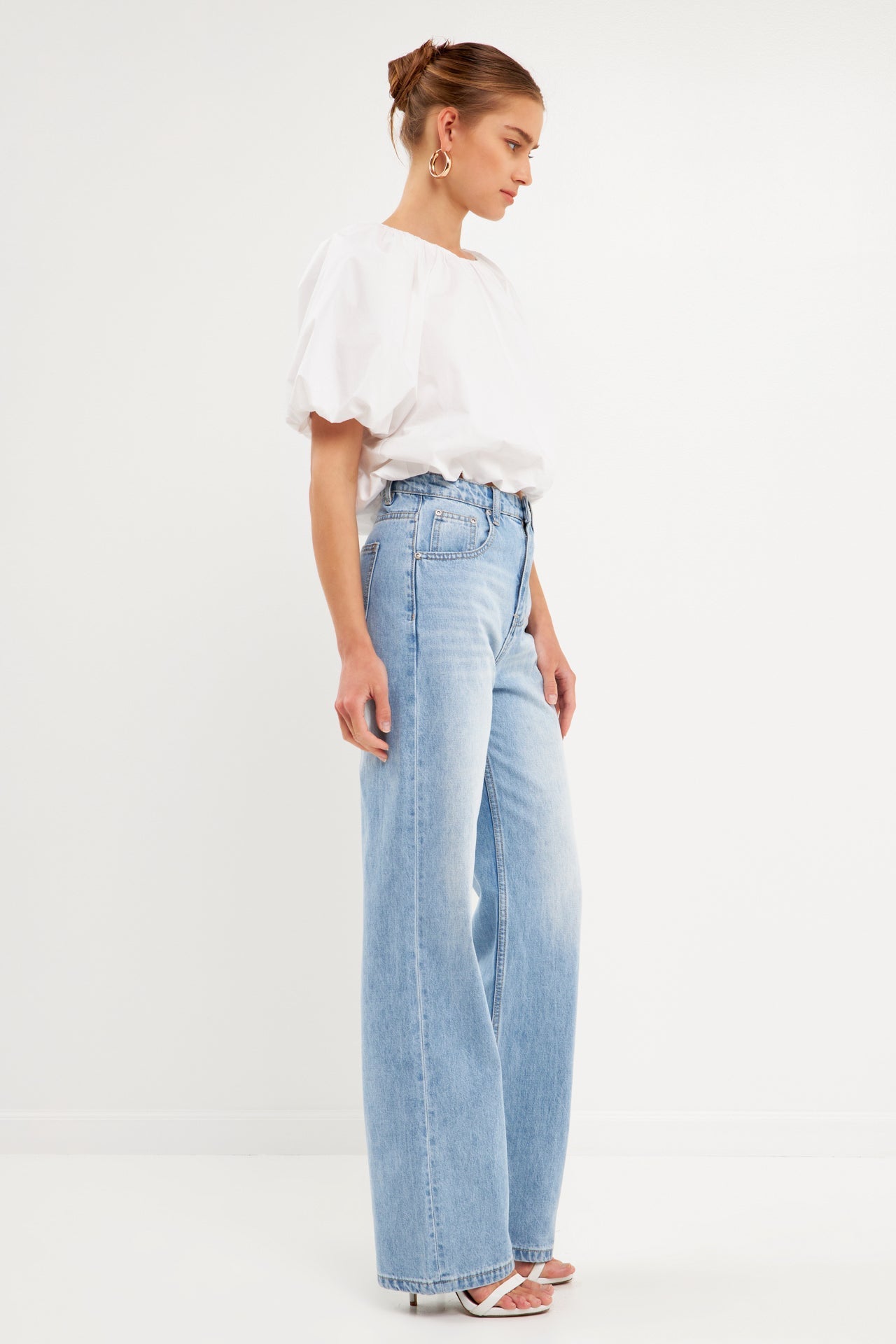 ENGLISH FACTORY - Knotted Cut Out Detail Top - TOPS available at Objectrare