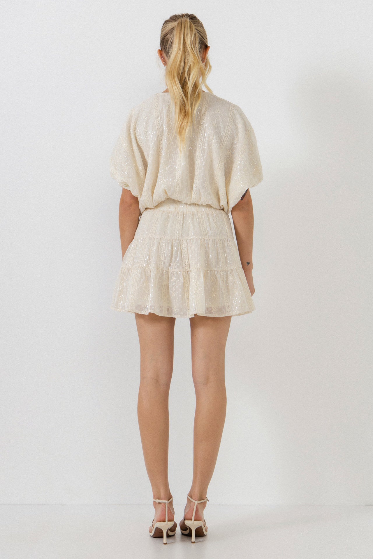FREE THE ROSES - Embroidered Sequins Top - TOPS available at Objectrare
