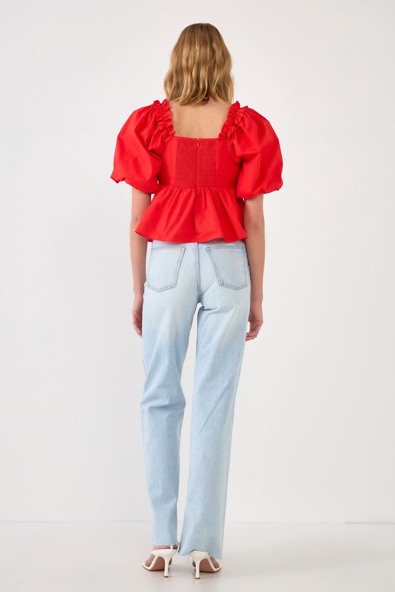 ENGLISH FACTORY - Sweet Heart To with Ruffle Detail - TOPS available at Objectrare