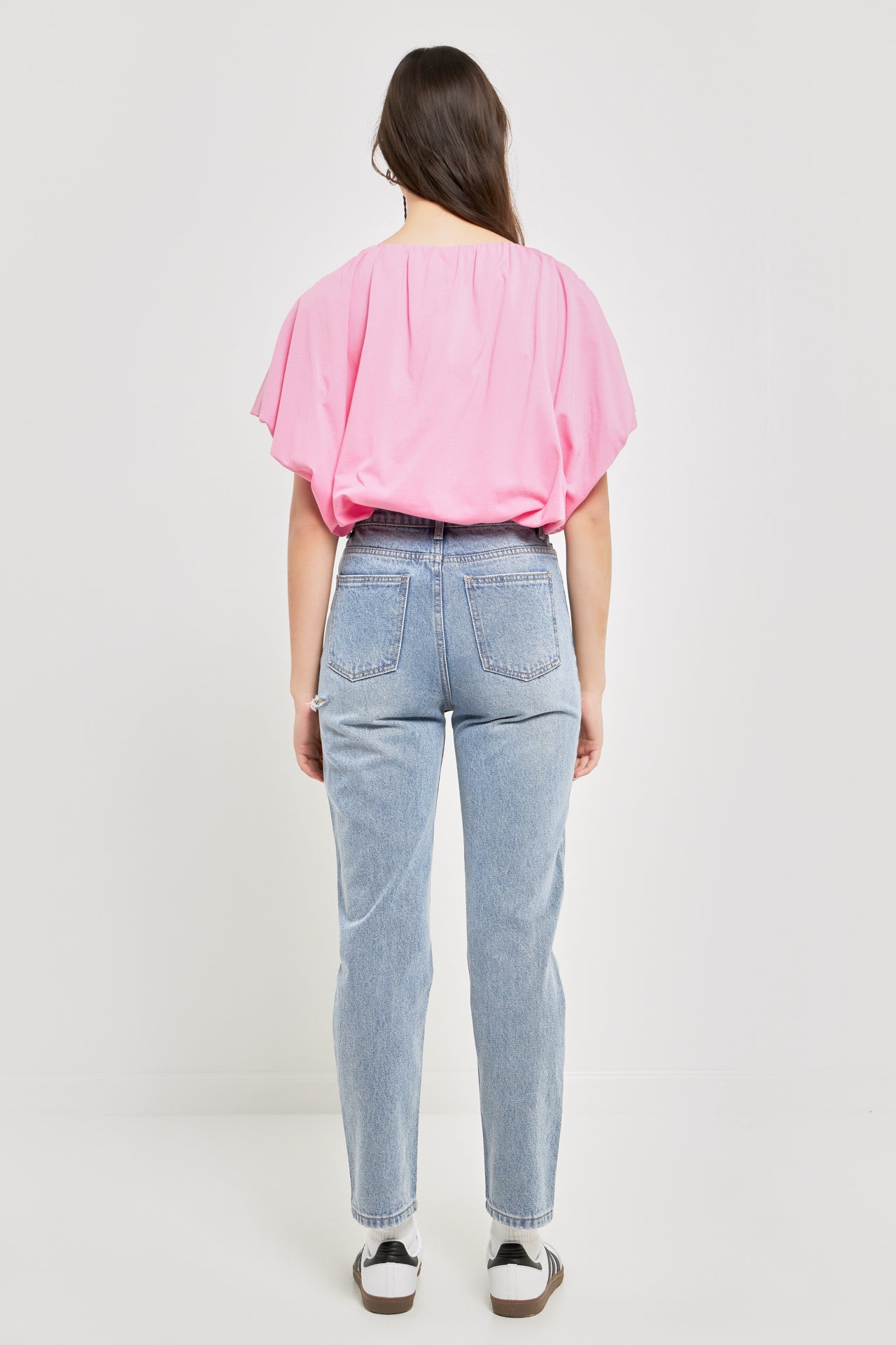 GREY LAB - Two-way Neckline Balloon T-Shirts - TOPS available at Objectrare