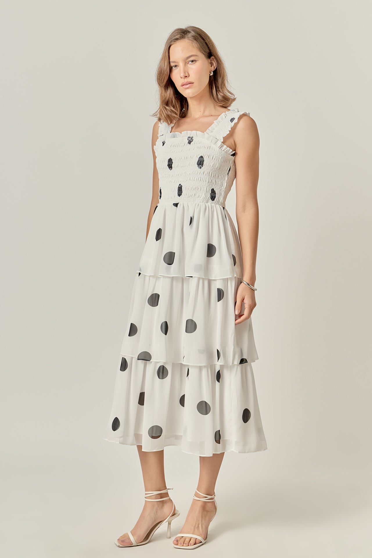 ENGLISH FACTORY - Polka-dot Midi Dress - DRESSES available at Objectrare