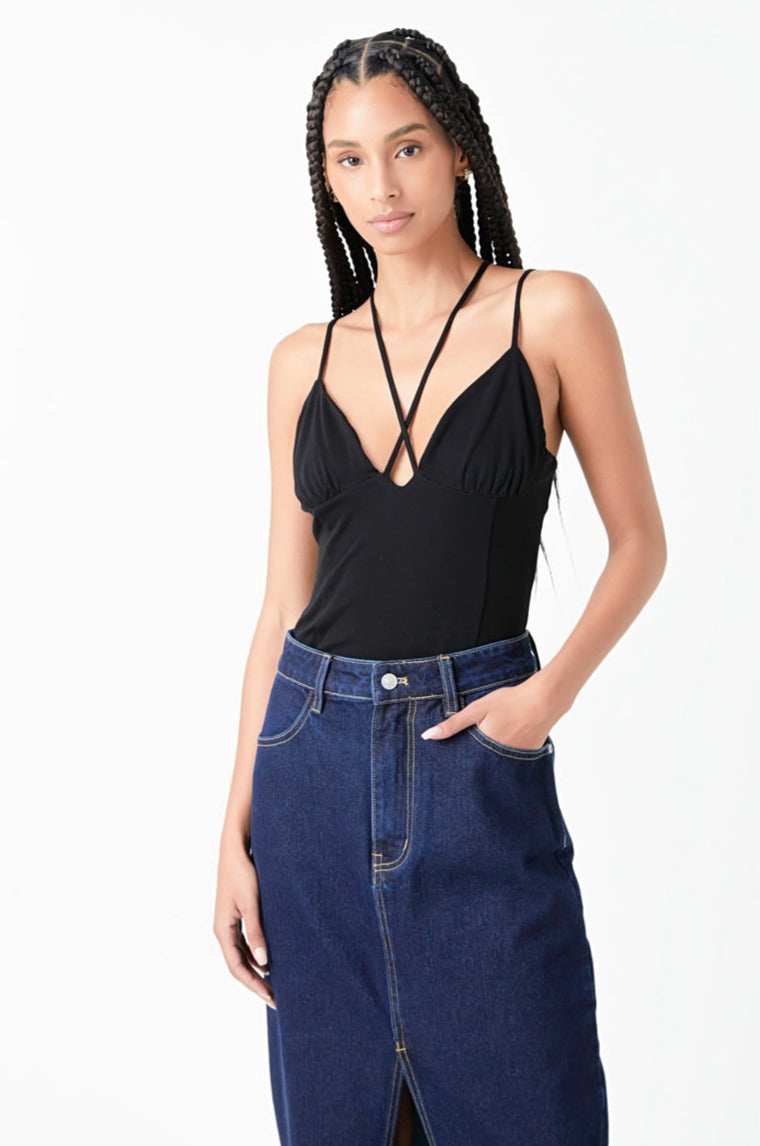 GREY LAB - Strappy Bodysuit - BODYSUIT available at Objectrare