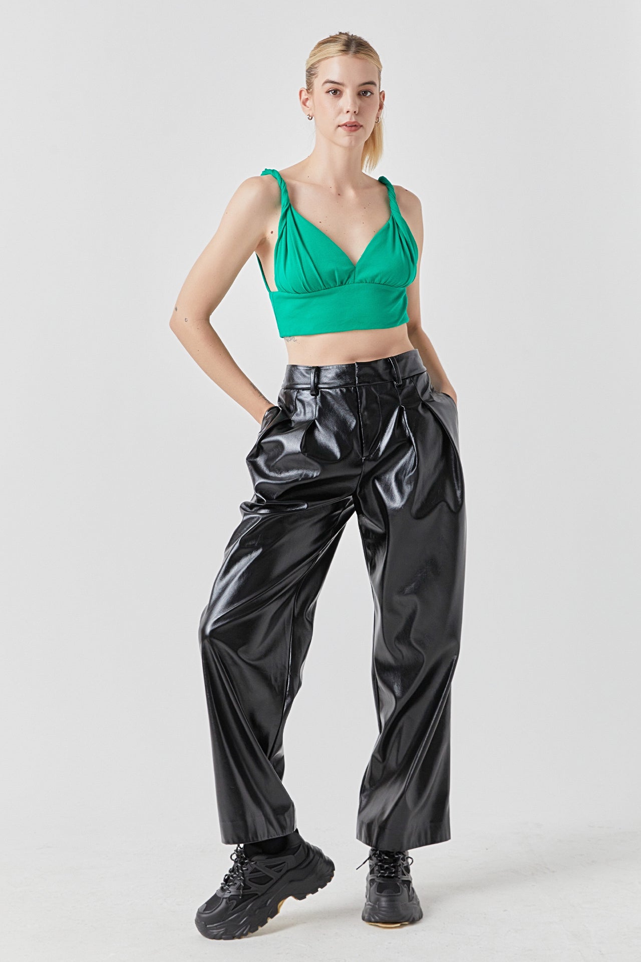 GREY LAB - Twisted Strap Tank Top - CAMI TOPS & TANK available at Objectrare