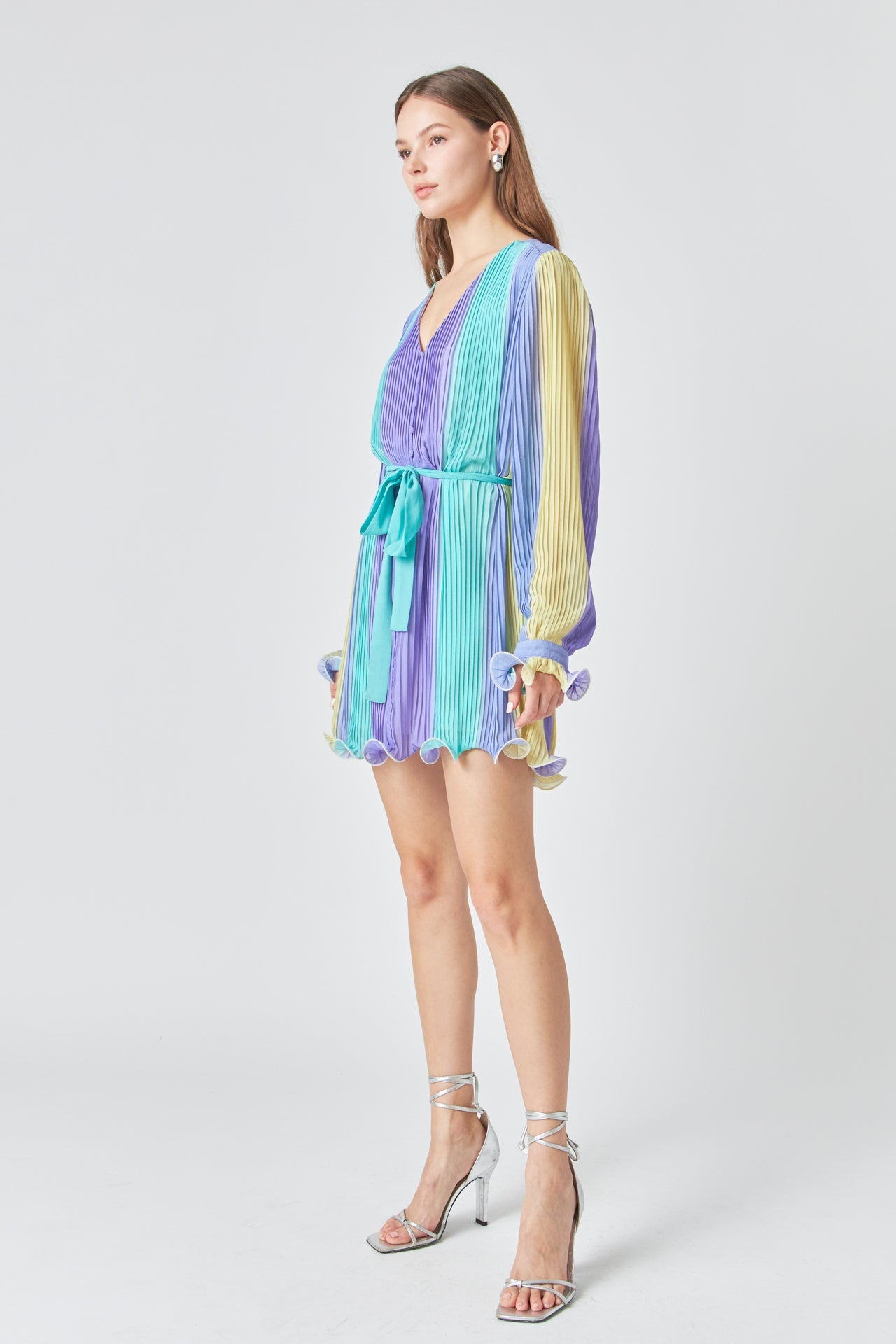 ENDLESS ROSE - Pleated Mini Dress - DRESSES available at Objectrare