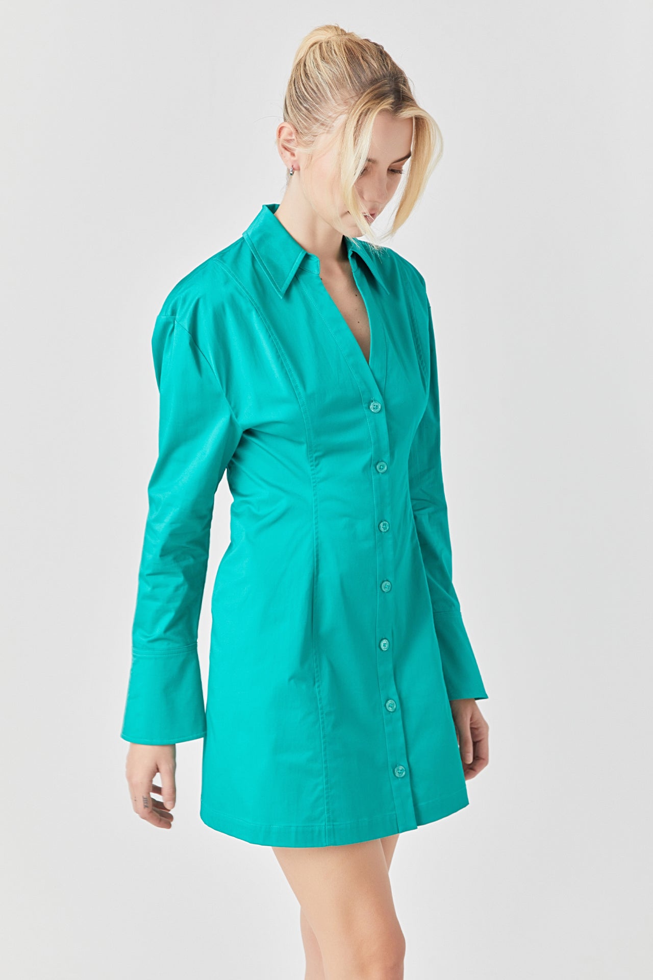 GREY LAB - Cotton Shirt Dress - DRESSES available at Objectrare