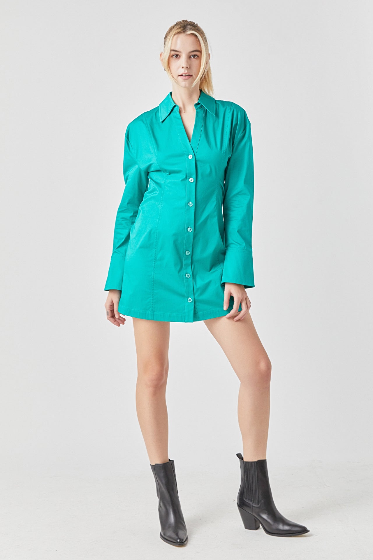 GREY LAB - Cotton Shirt Dress - DRESSES available at Objectrare