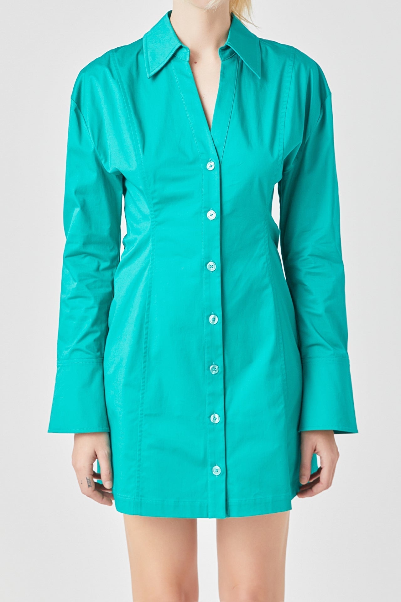 GREY LAB - Cotton Shirt Dress - DRESSES available at Objectrare