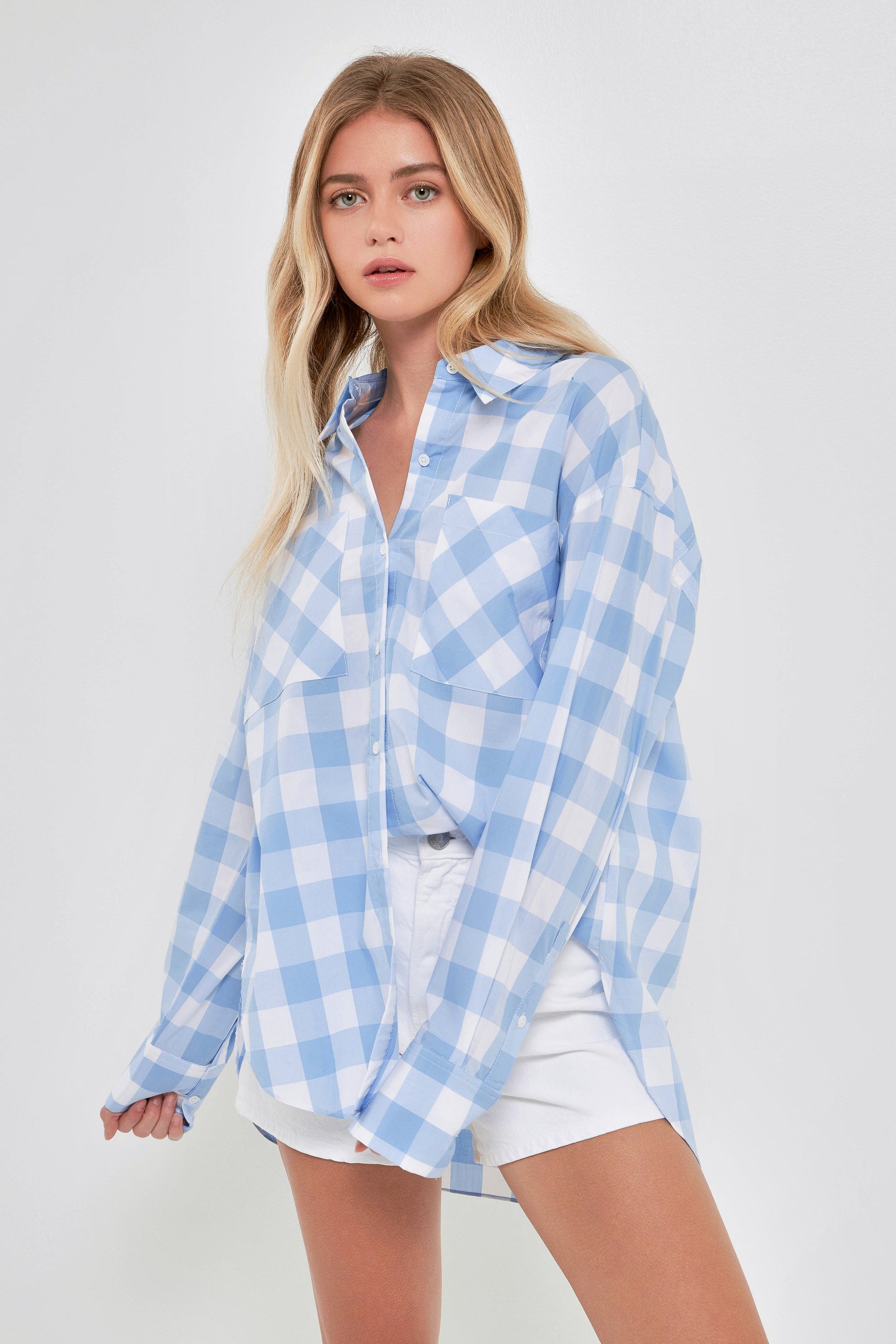 ENGLISH FACTORY - Gingham Checked Shirts - BLOUSES available at Objectrare