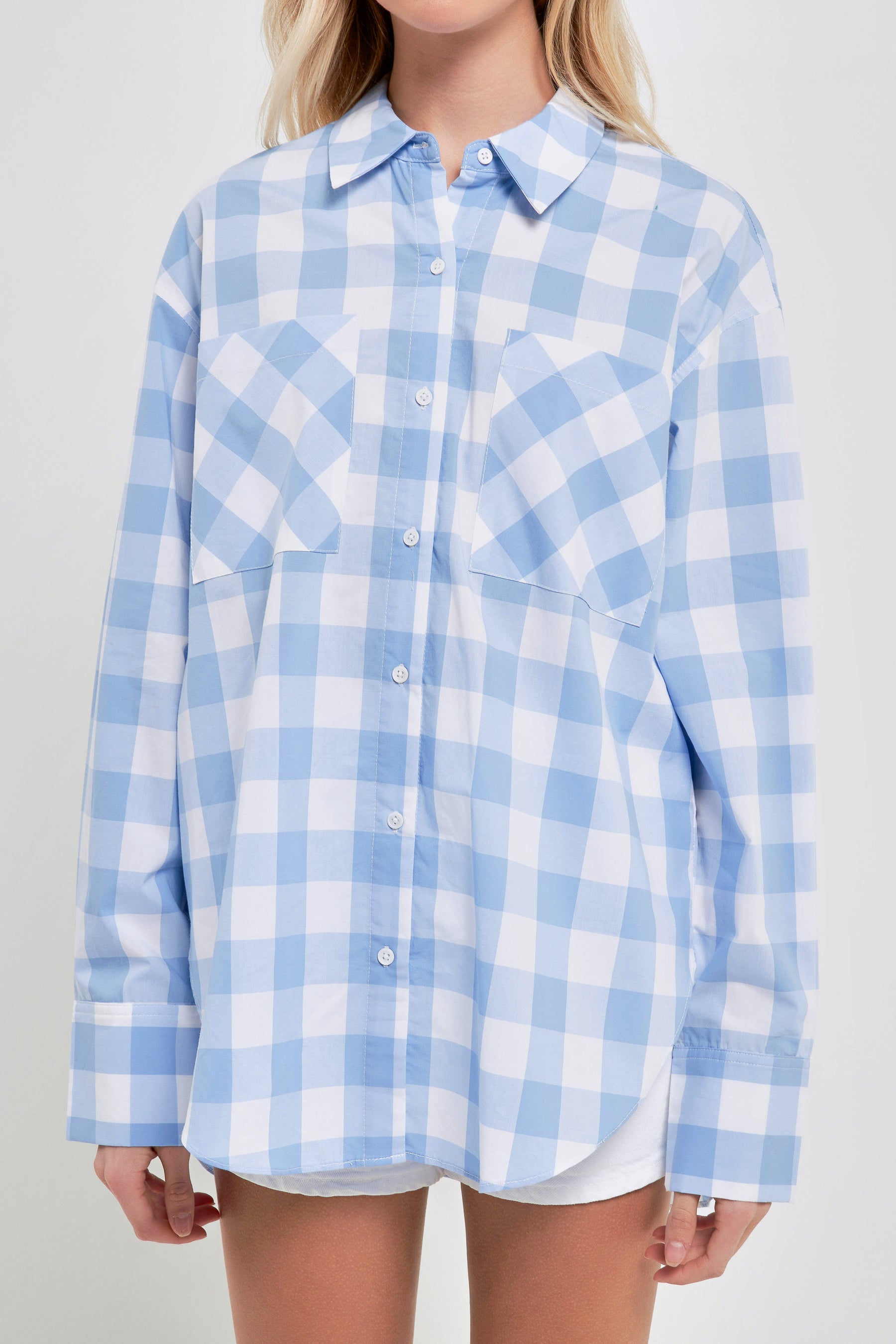 ENGLISH FACTORY - Gingham Checked Shirts - BLOUSES available at Objectrare