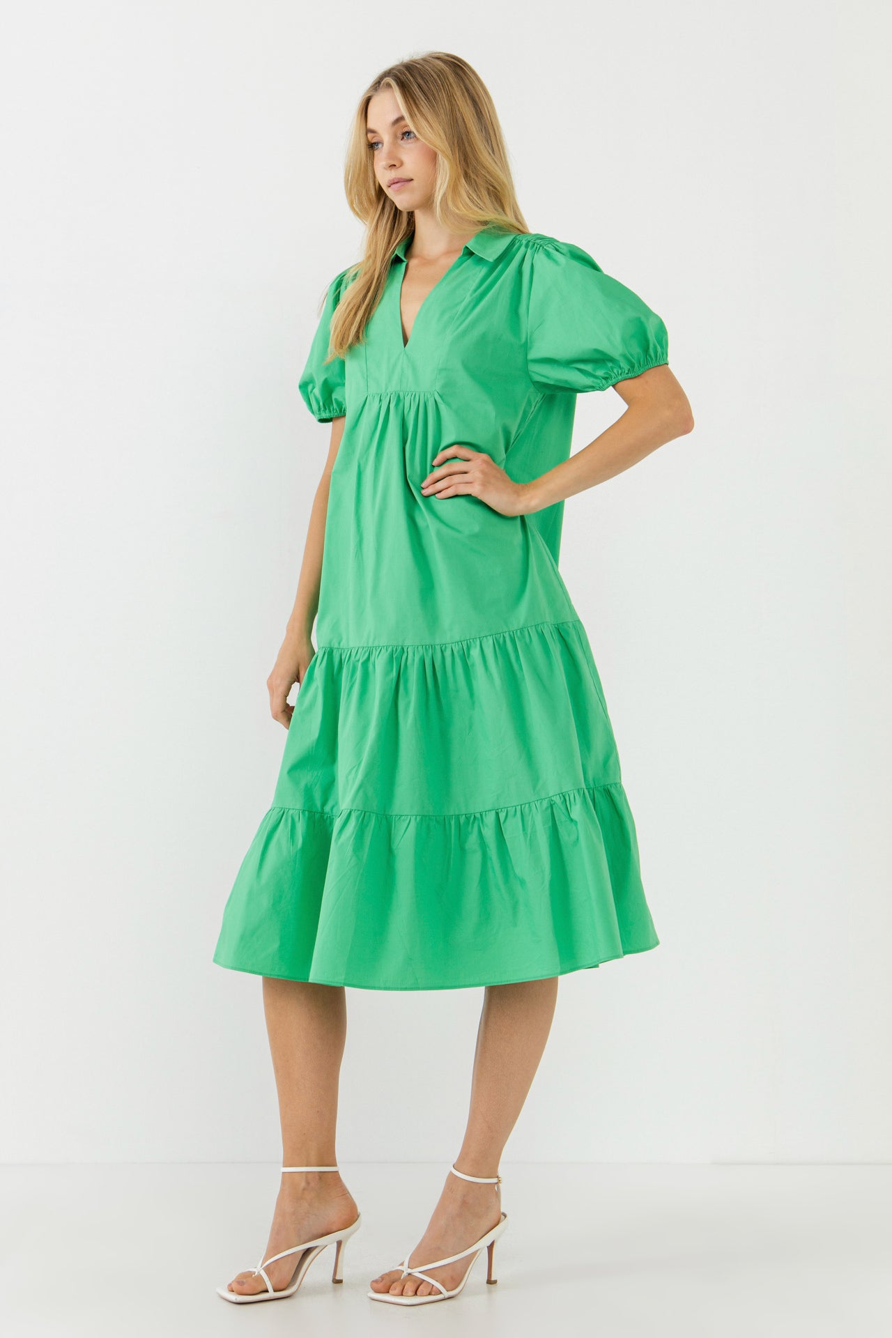 ENGLISH FACTORY - Poplin Midi Dress - DRESSES available at Objectrare