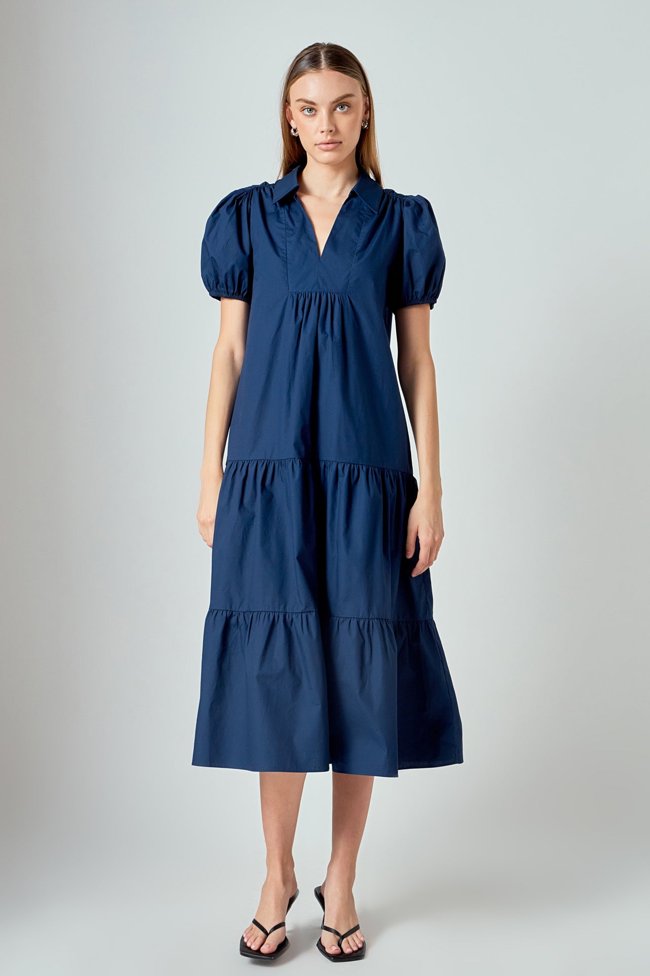LA'VEN - Poplin Midi Dress - DRESSES available at Objectrare