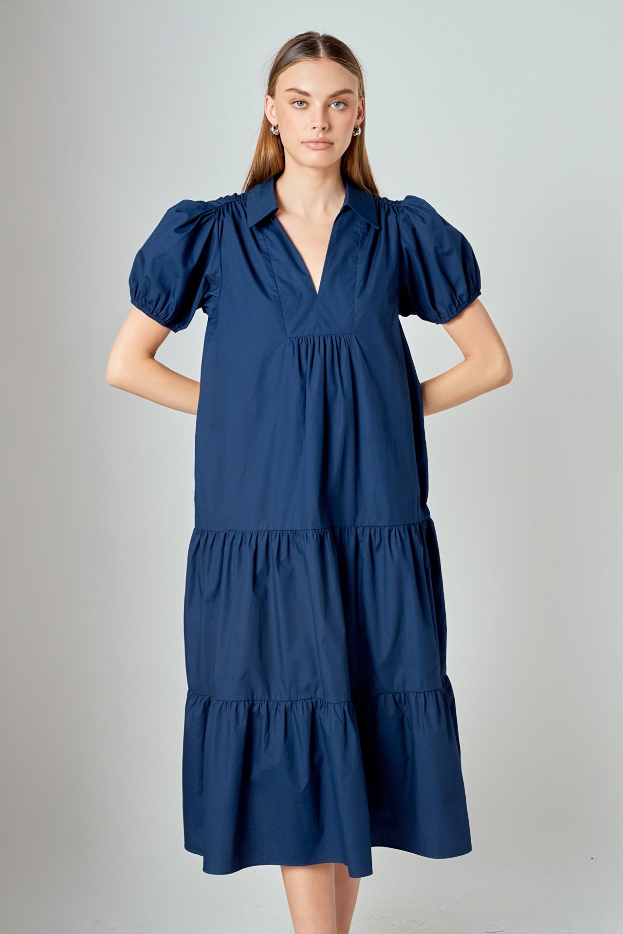 LA'VEN - Poplin Midi Dress - DRESSES available at Objectrare