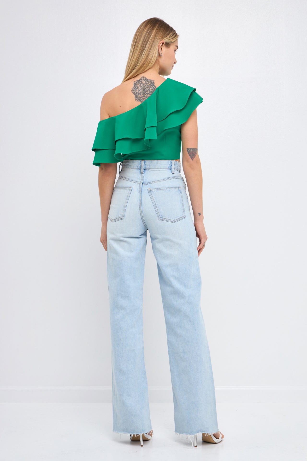 ENDLESS ROSE - Ruffled One Shoulder Top - TOPS available at Objectrare