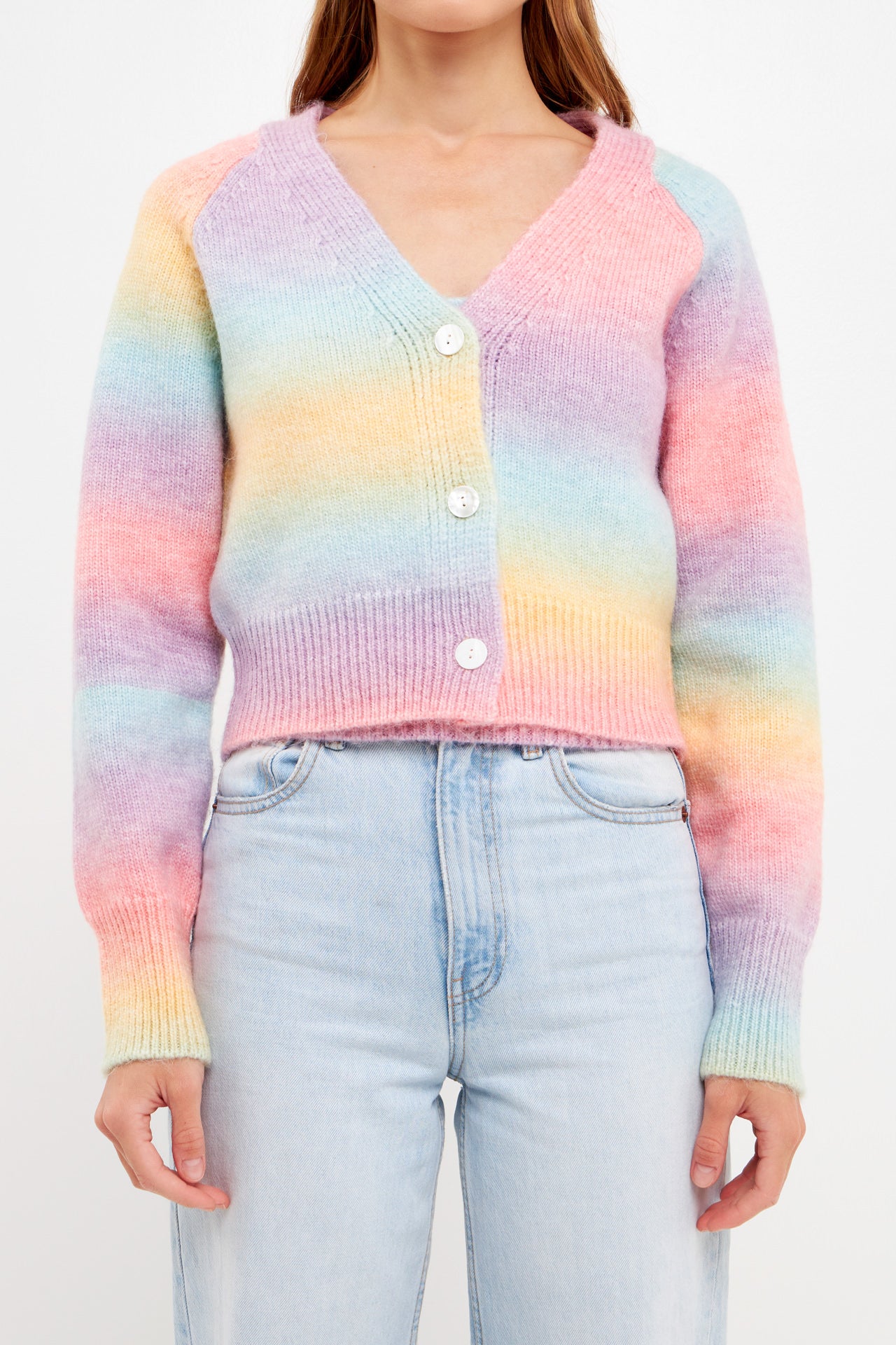 ENGLISH FACTORY - Multi-color Knit Cardigan - SWEATERS & KNITS available at Objectrare