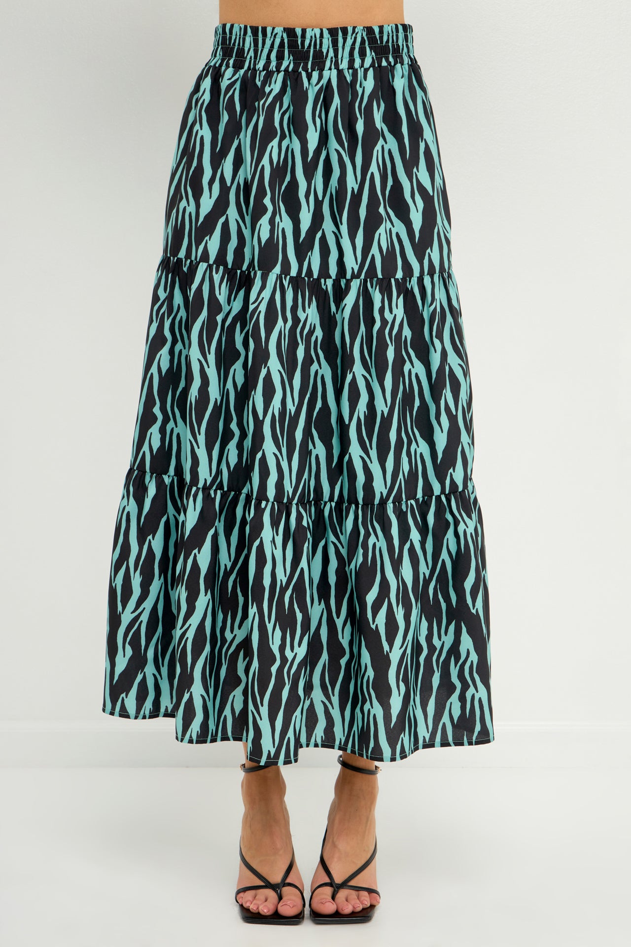 ENGLISH FACTORY - Tiger Print Maxi Skirt - SKIRTS available at Objectrare