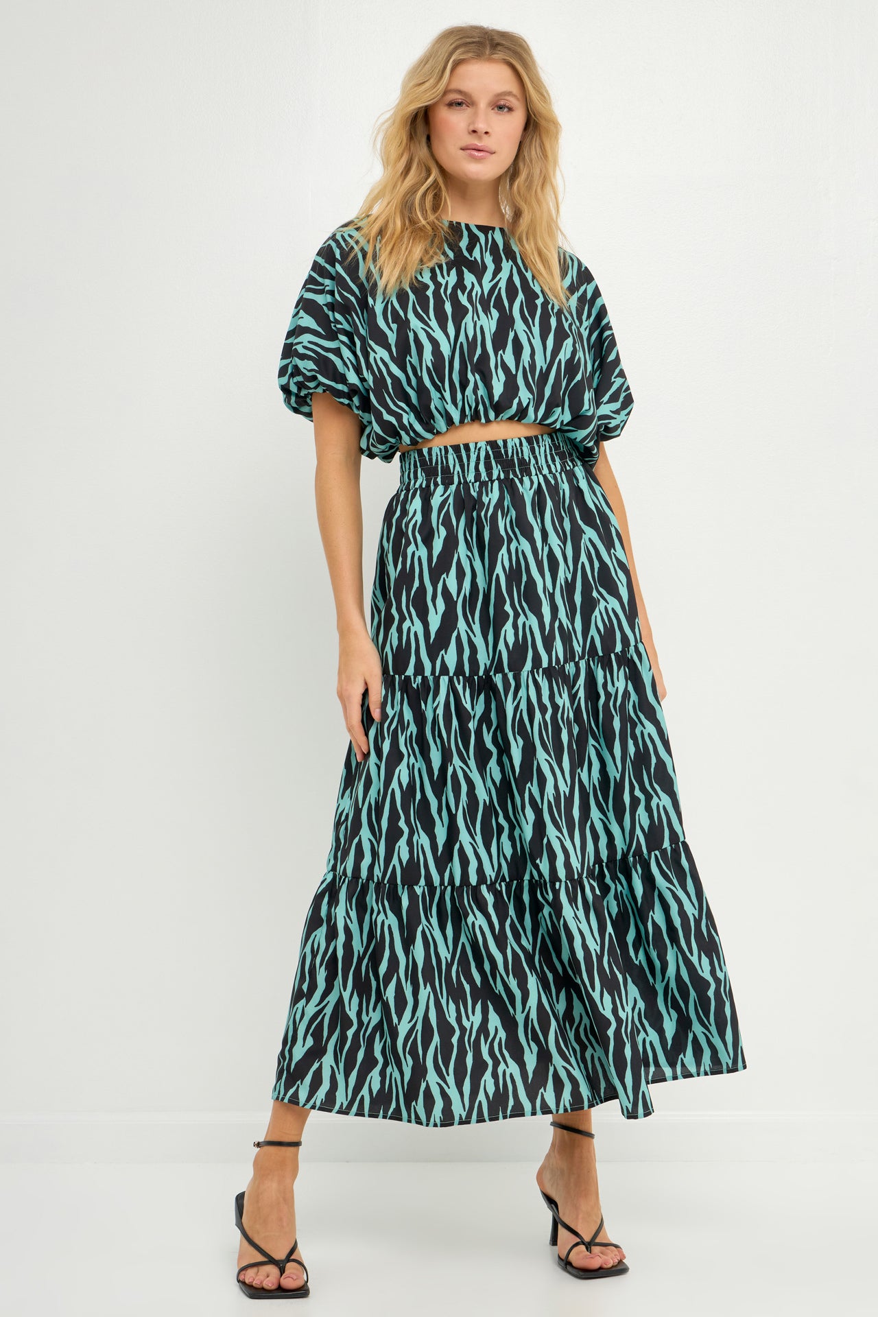 ENGLISH FACTORY - Tiger Print Maxi Skirt - SKIRTS available at Objectrare