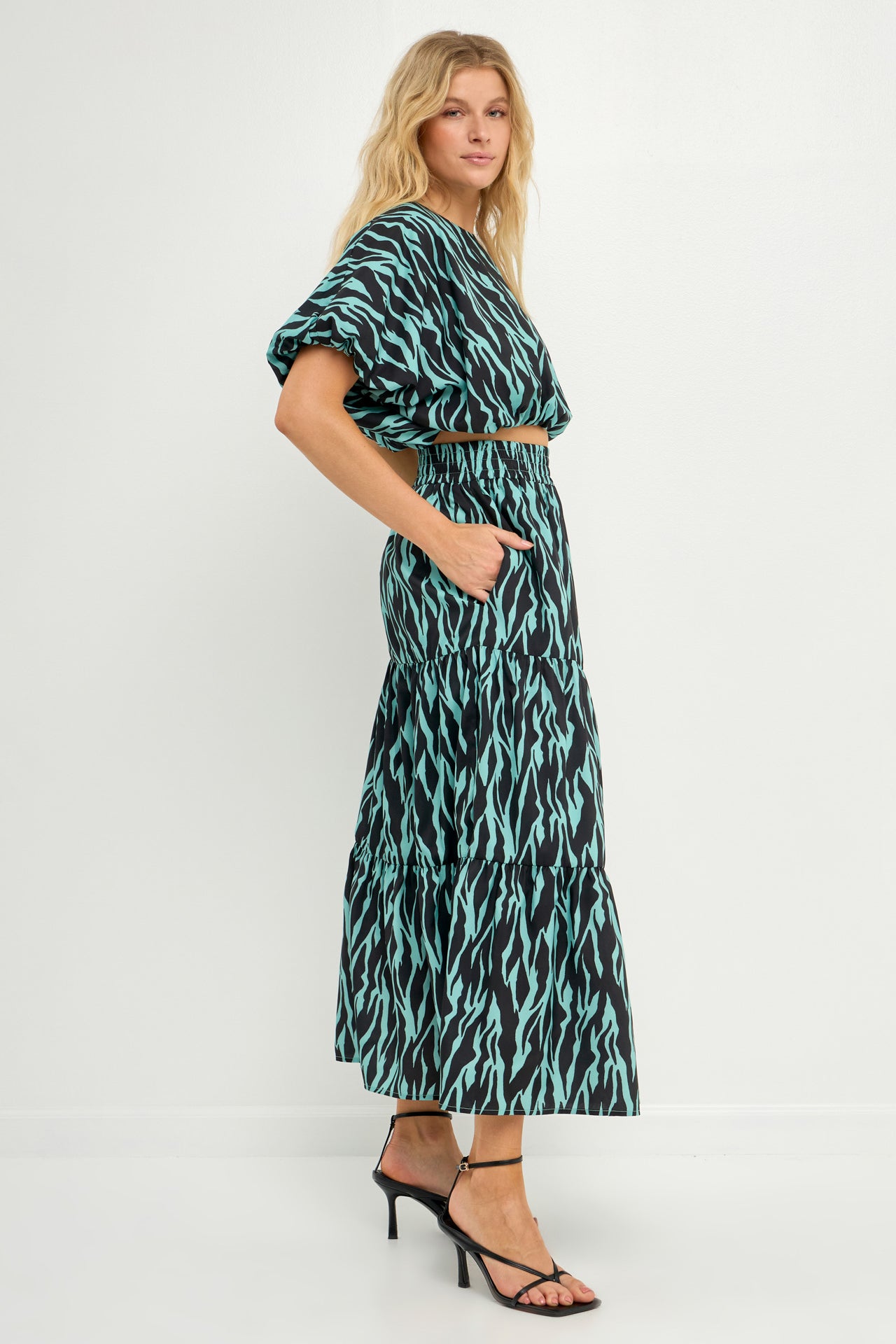 ENGLISH FACTORY - Tiger Print Maxi Skirt - SKIRTS available at Objectrare